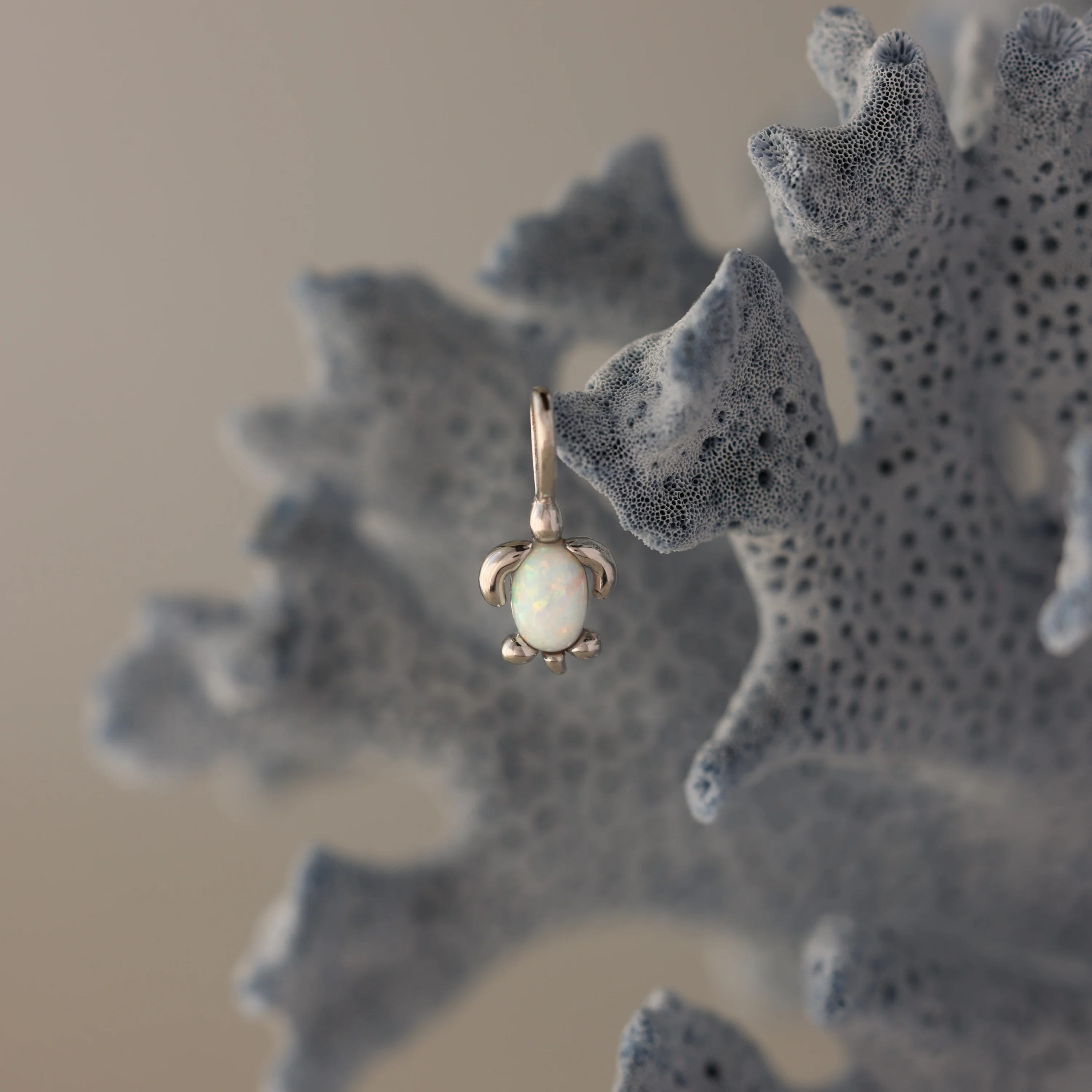 Opal Sea Turtle Charm - Image 3
