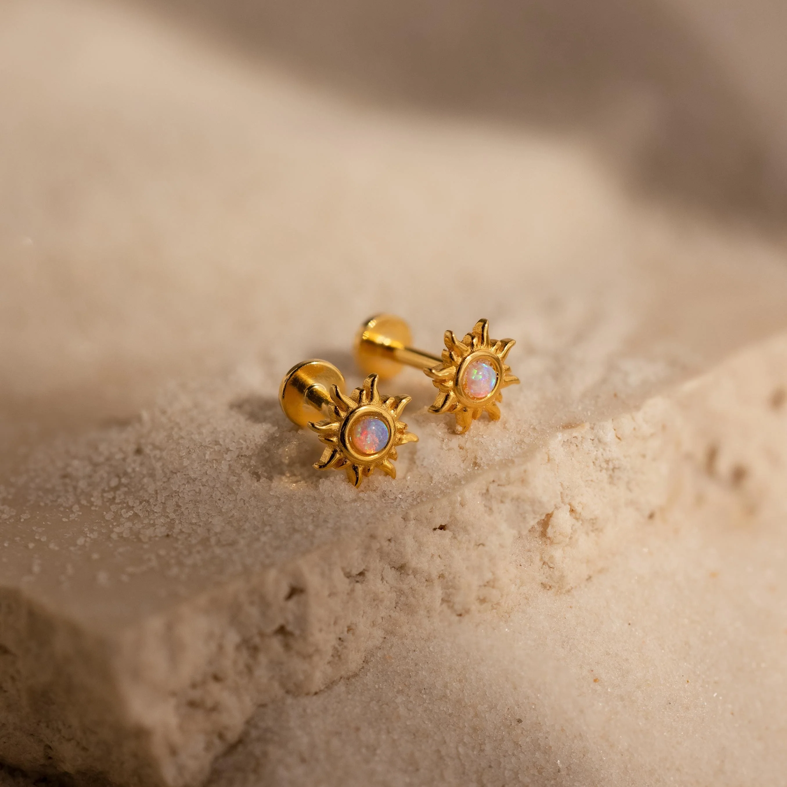 Opal Sun Flat Back Studs - Image 7
