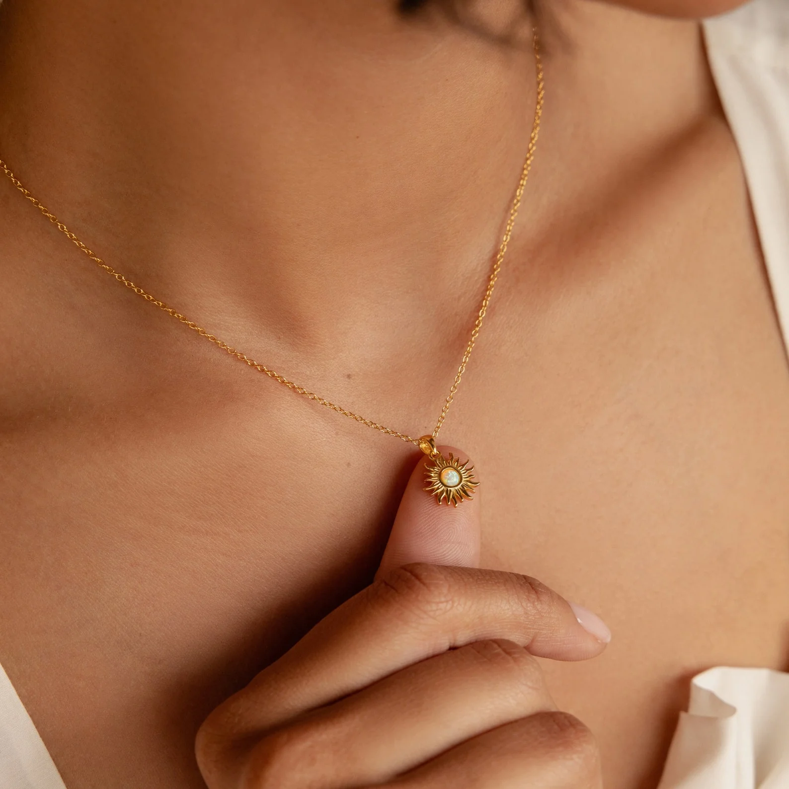 Opal Sun Necklace - Image 2