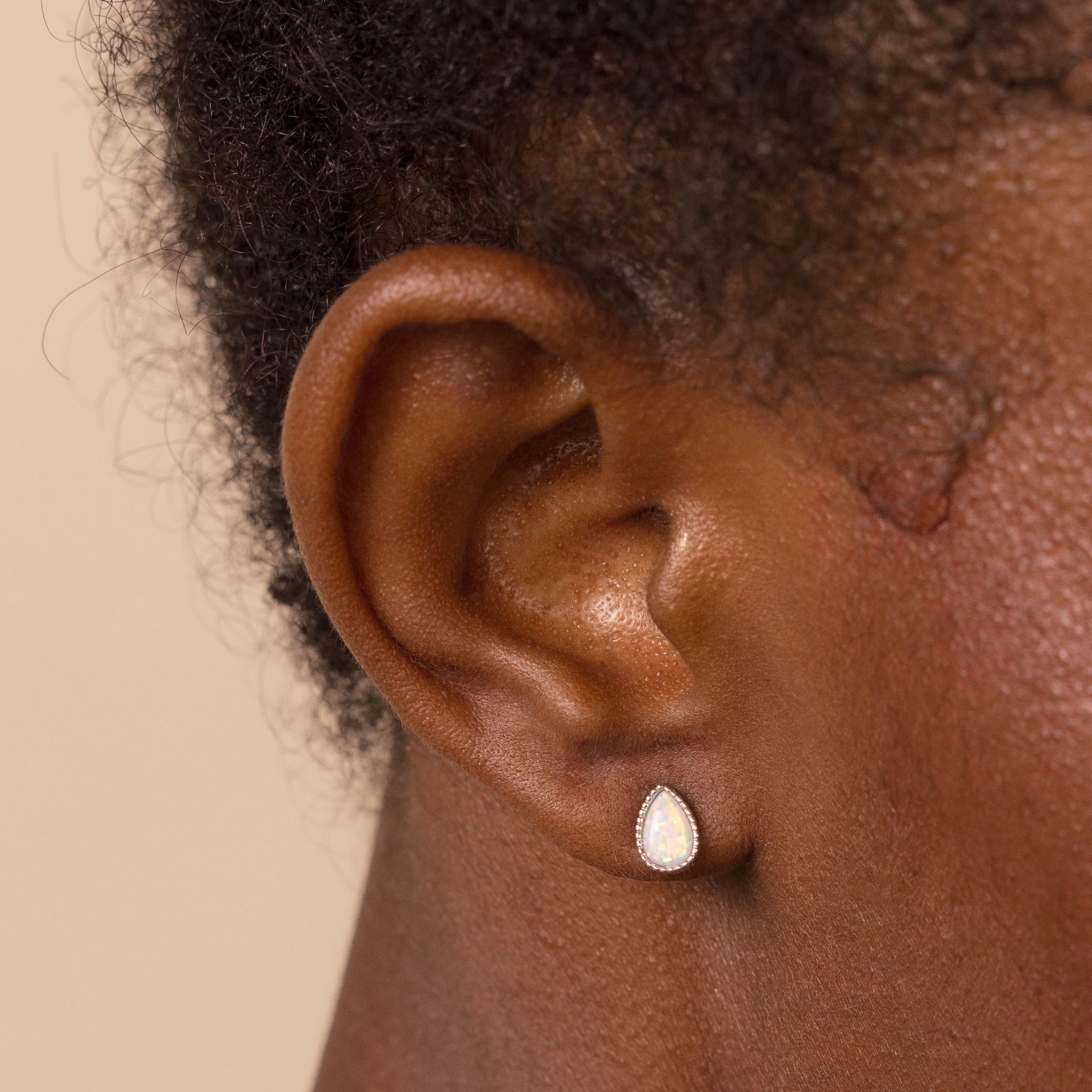 Opal Teardrop Studs - Image 4