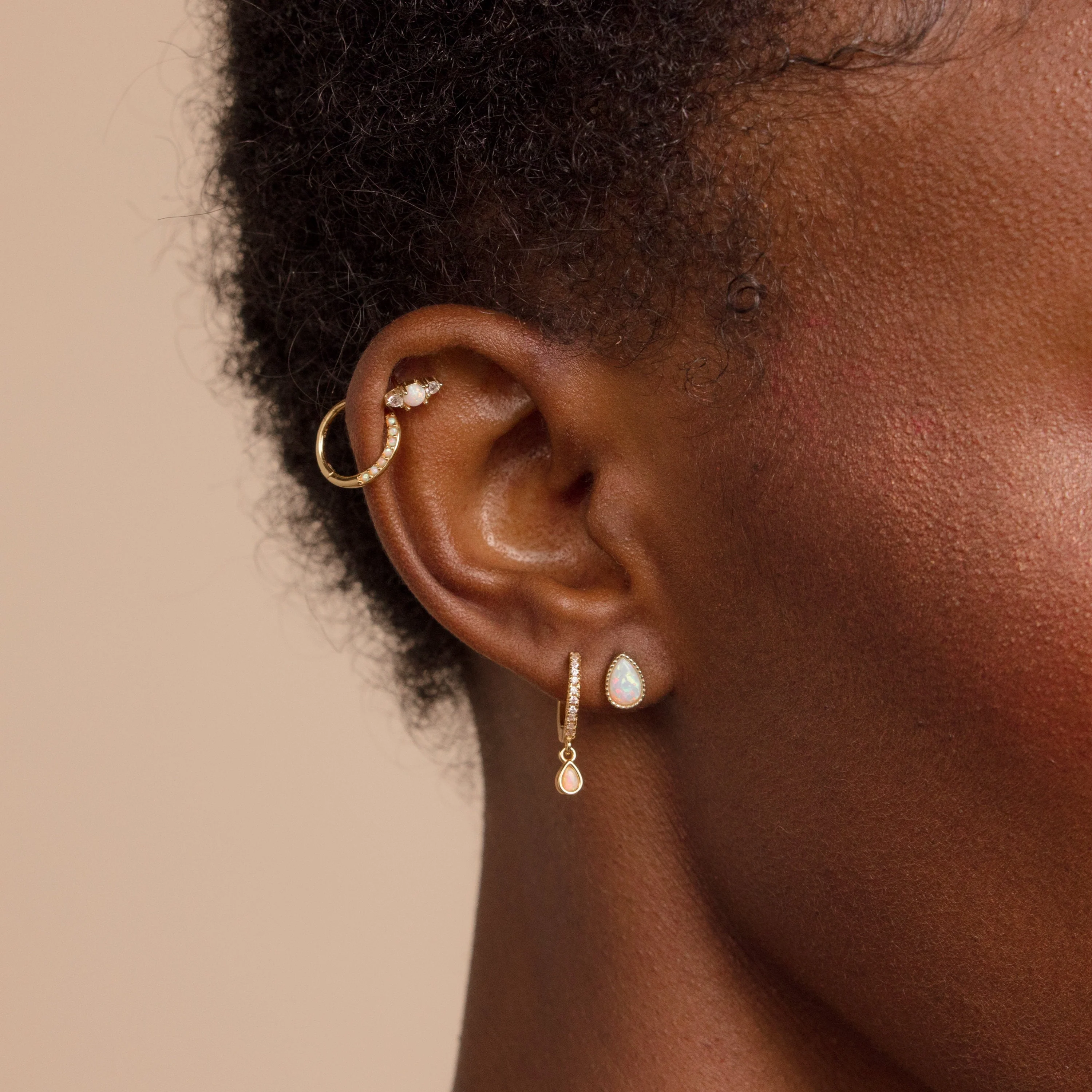 Opal Teardrop Studs - Image 8