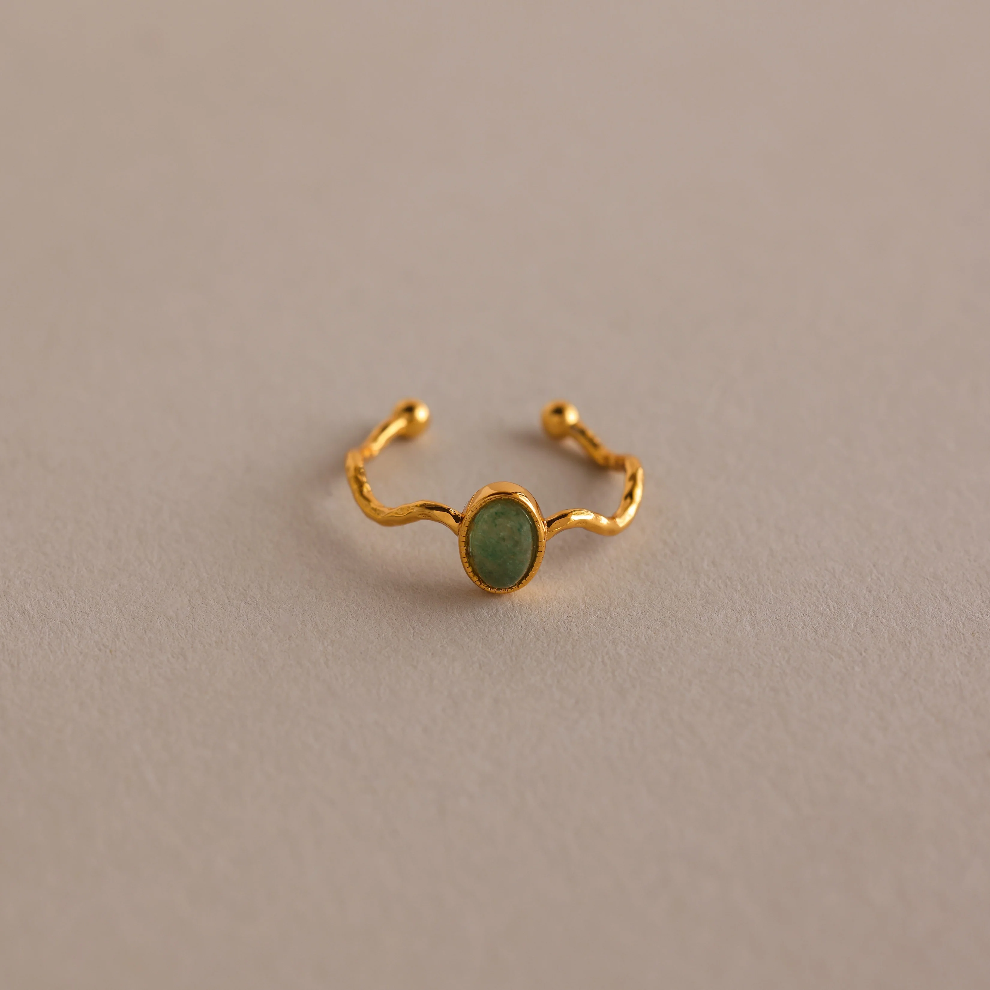 Open Sculpted Jade Ring - Image 3