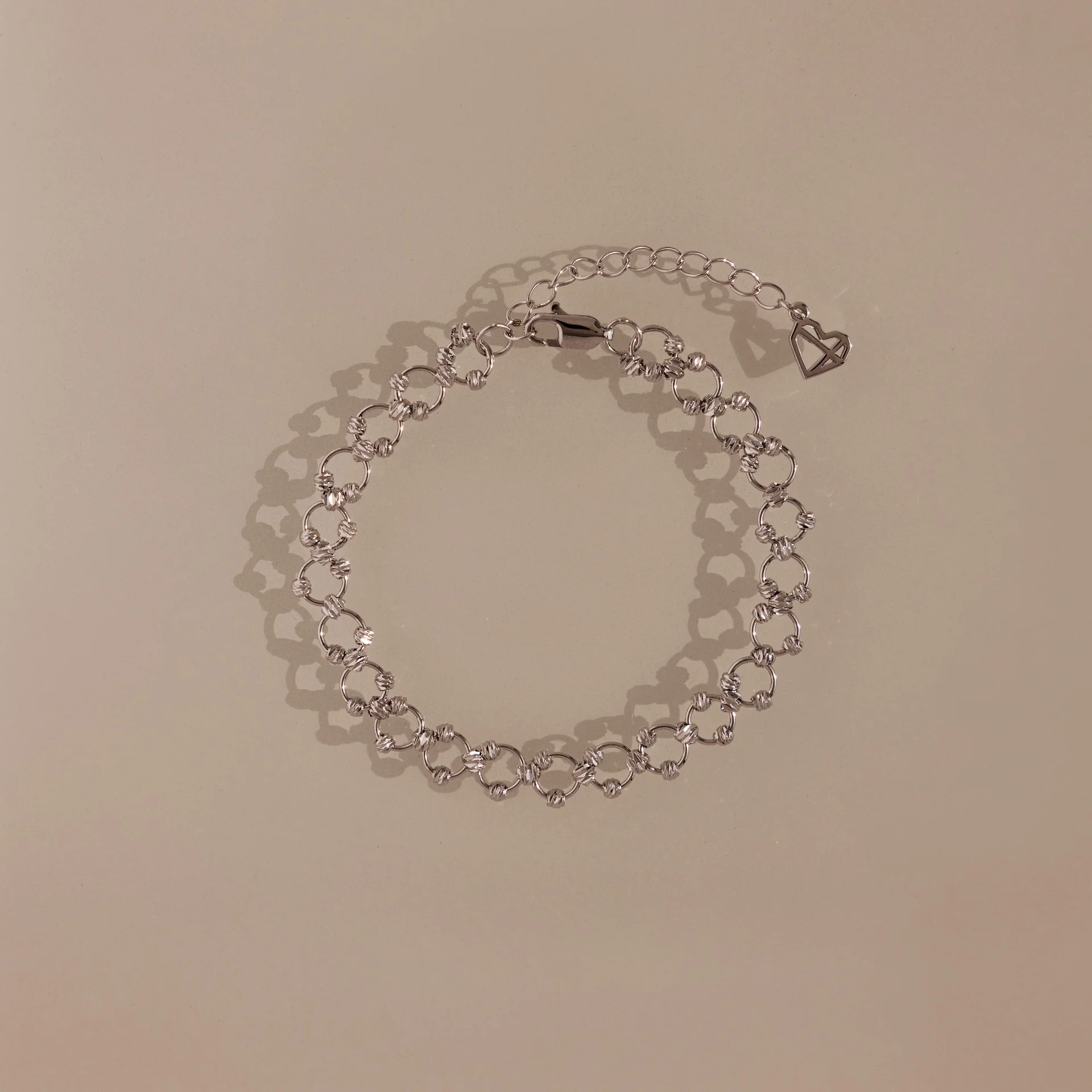 Orbit Chain Bracelet in Silver