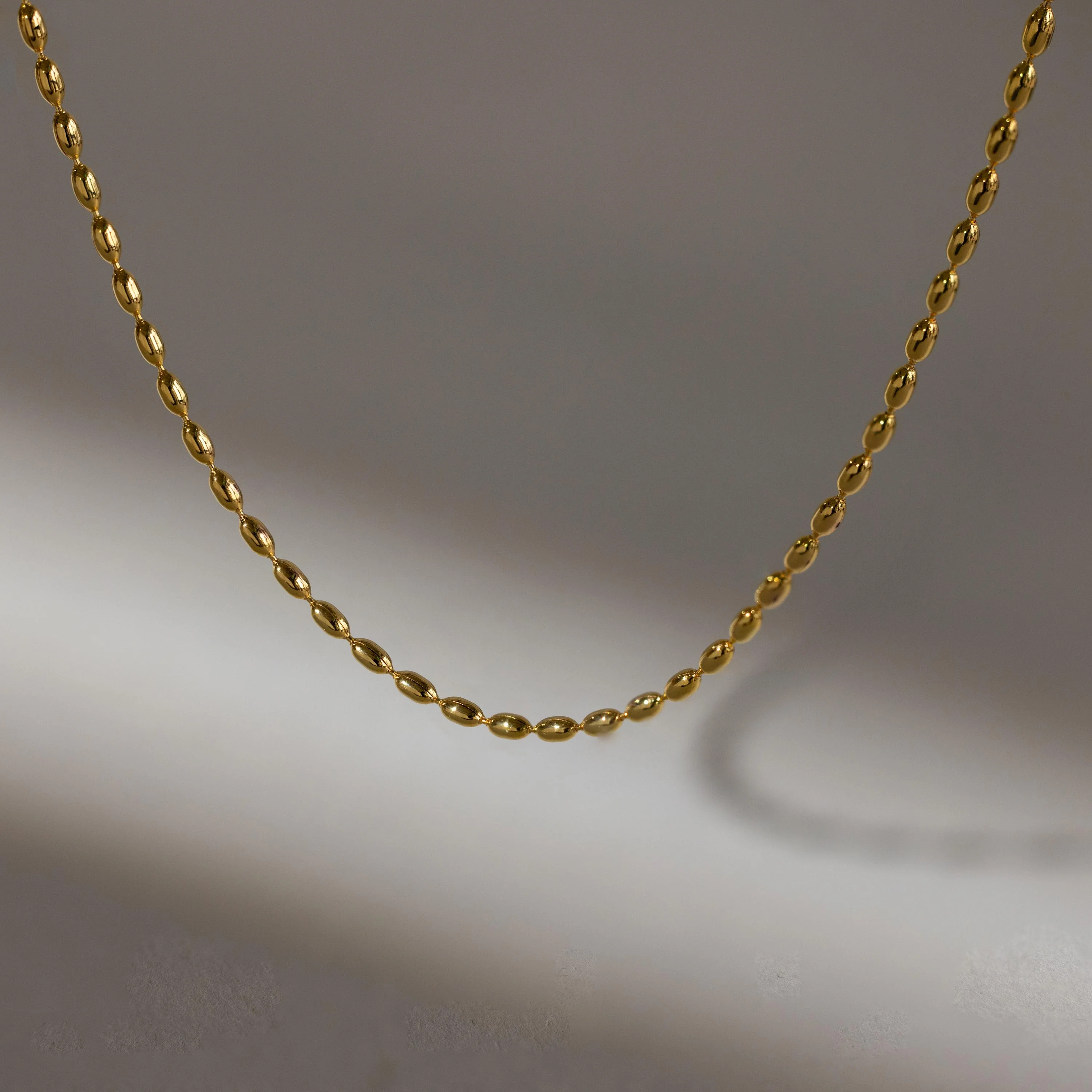 Oval Beaded Necklace - Image 2
