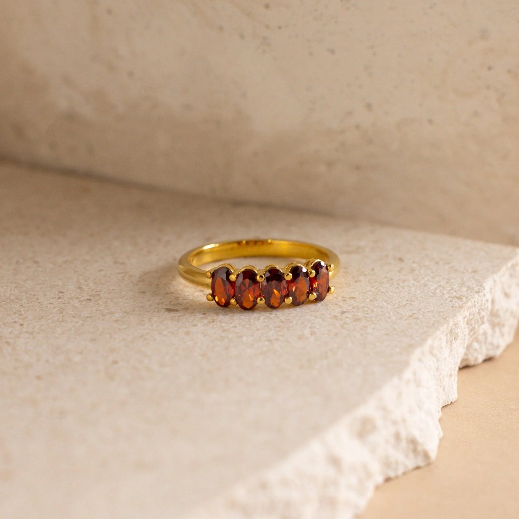 Oval Birthstone Ring - Image 7