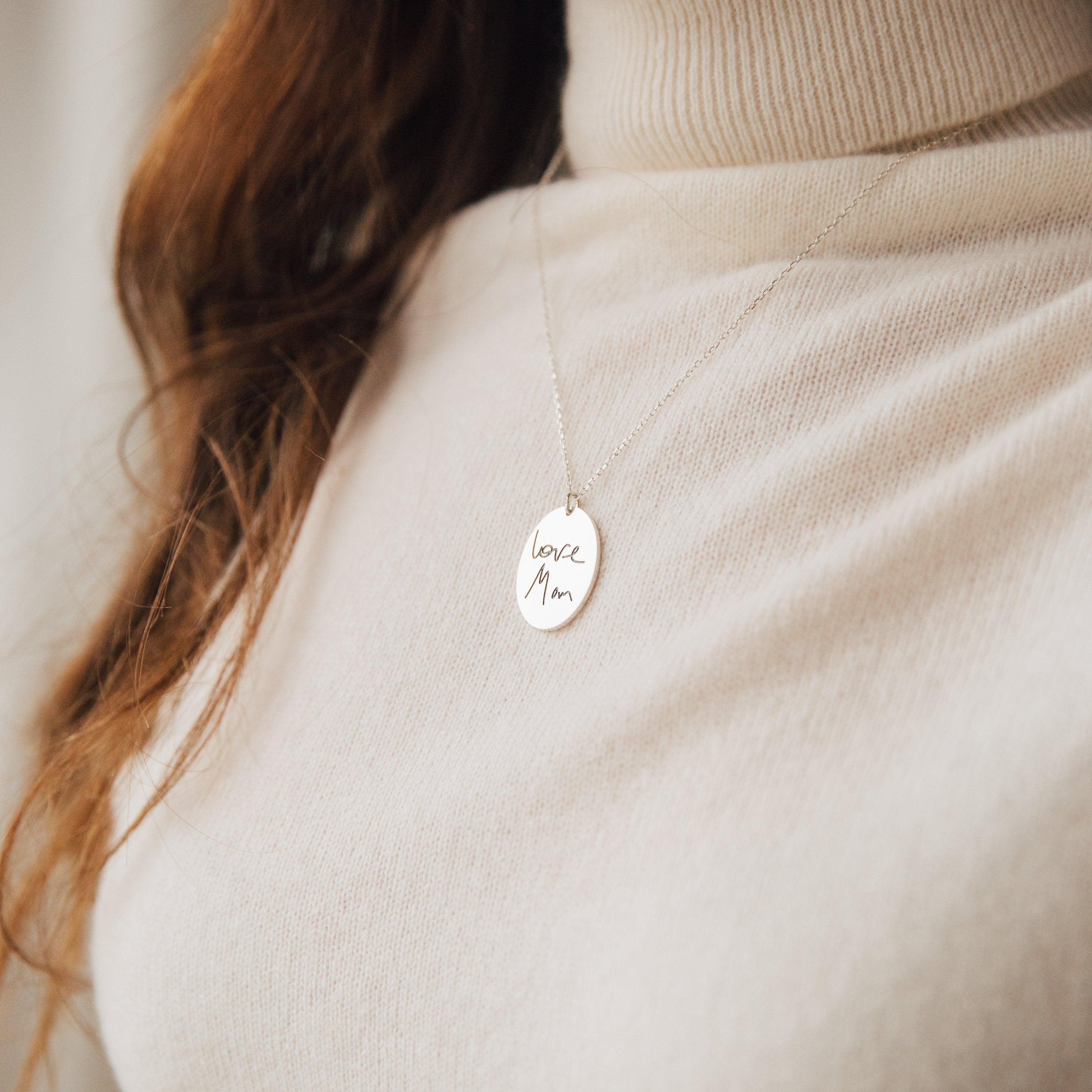 Oval Fingerprint Necklace - Image 6