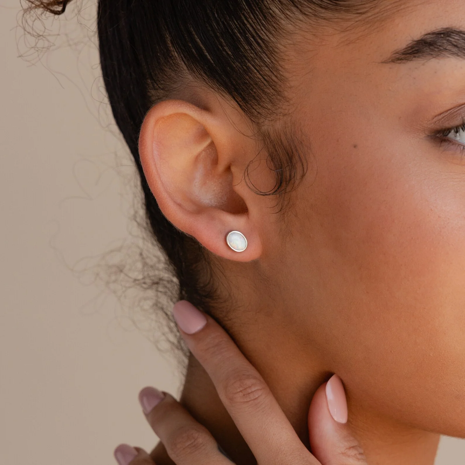 Oval Opal Studs - Image 5