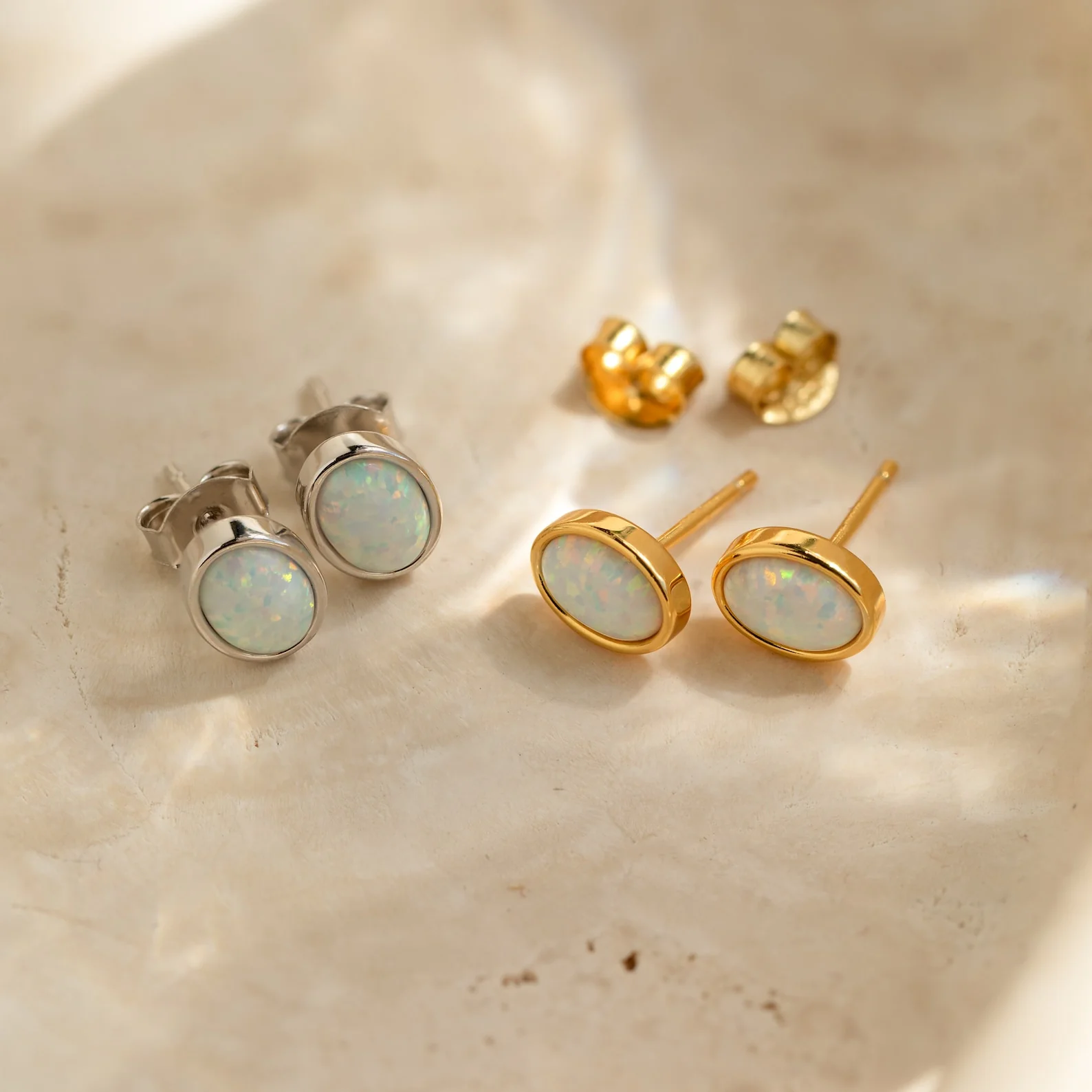 Oval Opal Studs - Image 6