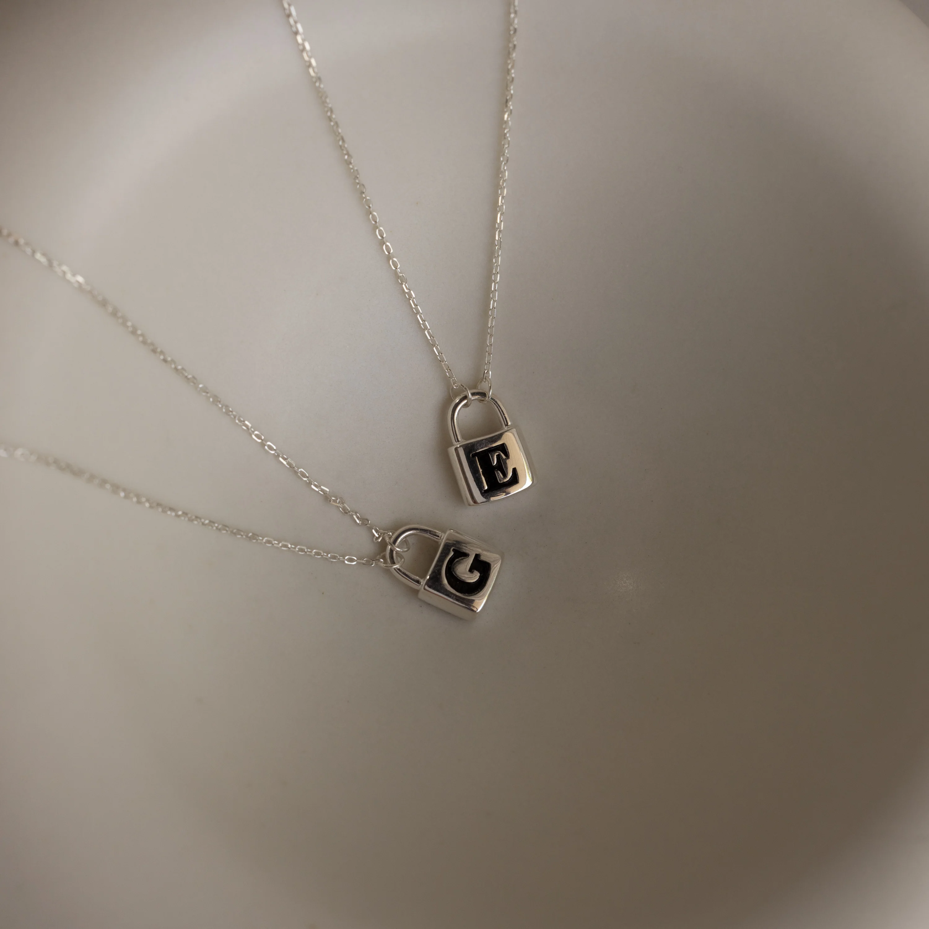 Padlock Necklace in Silver - Image 3
