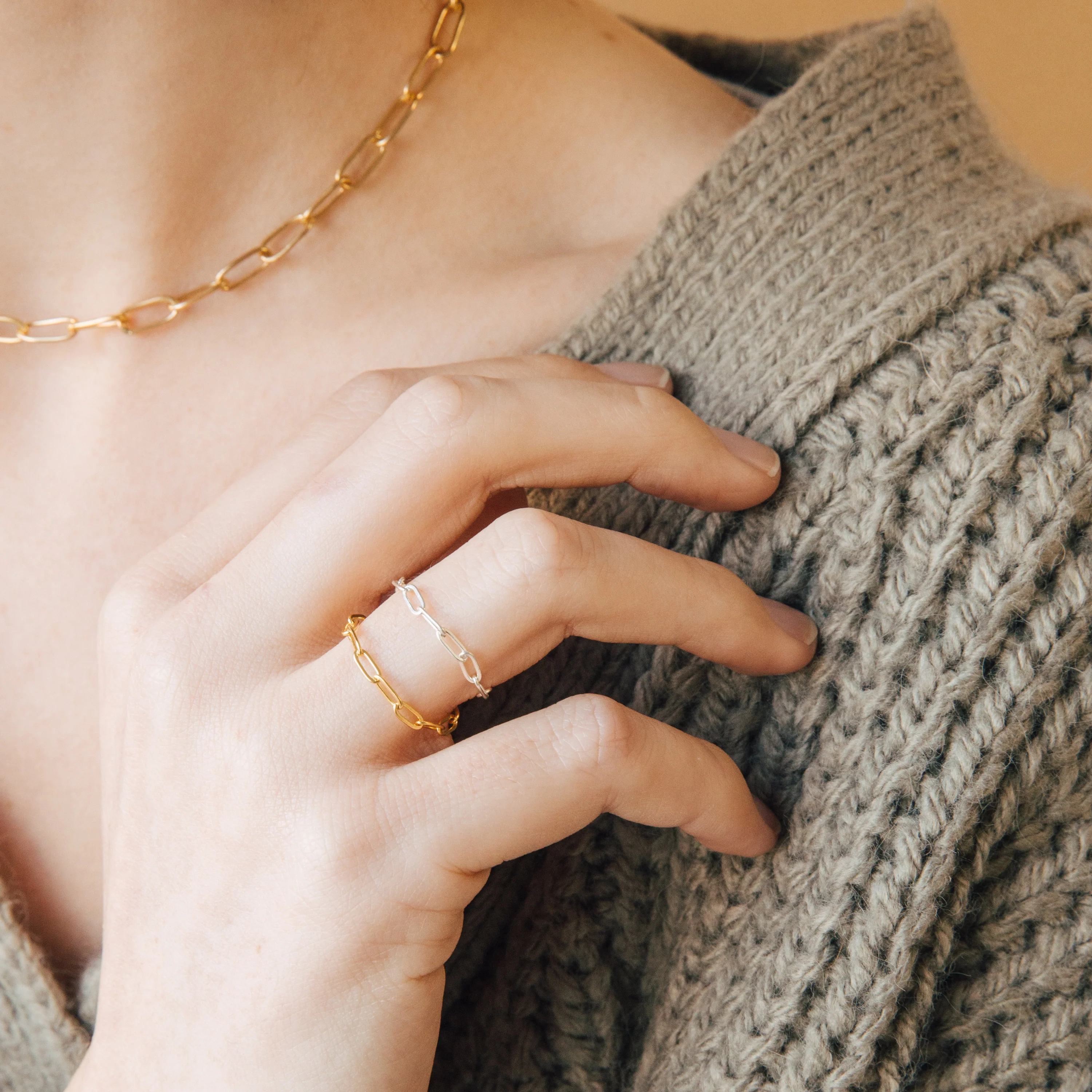Paperclip Chain Ring - Image 2