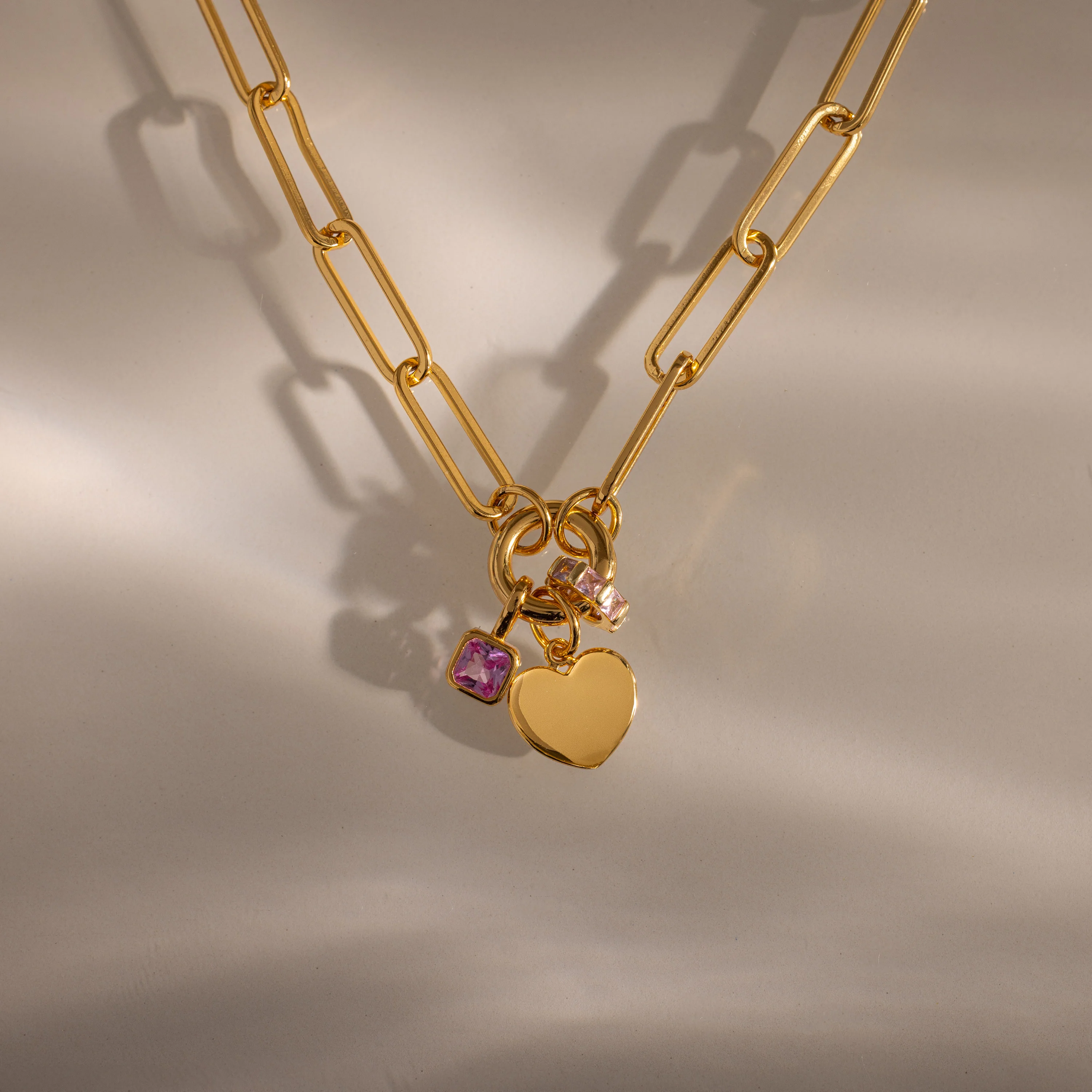 Paperclip Heart Charm Necklace - Image 8