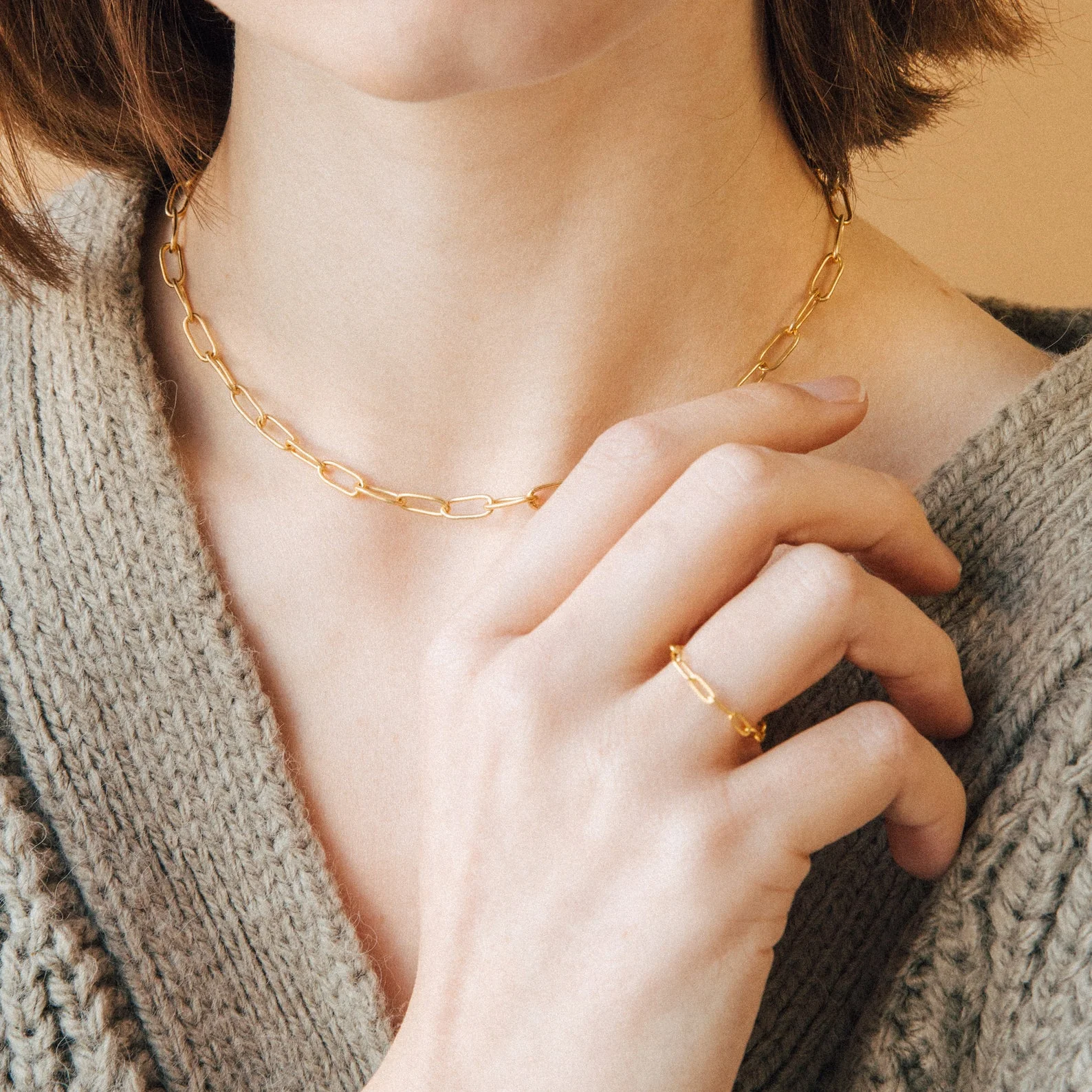 Paperclip Toggle Necklace - Image 6