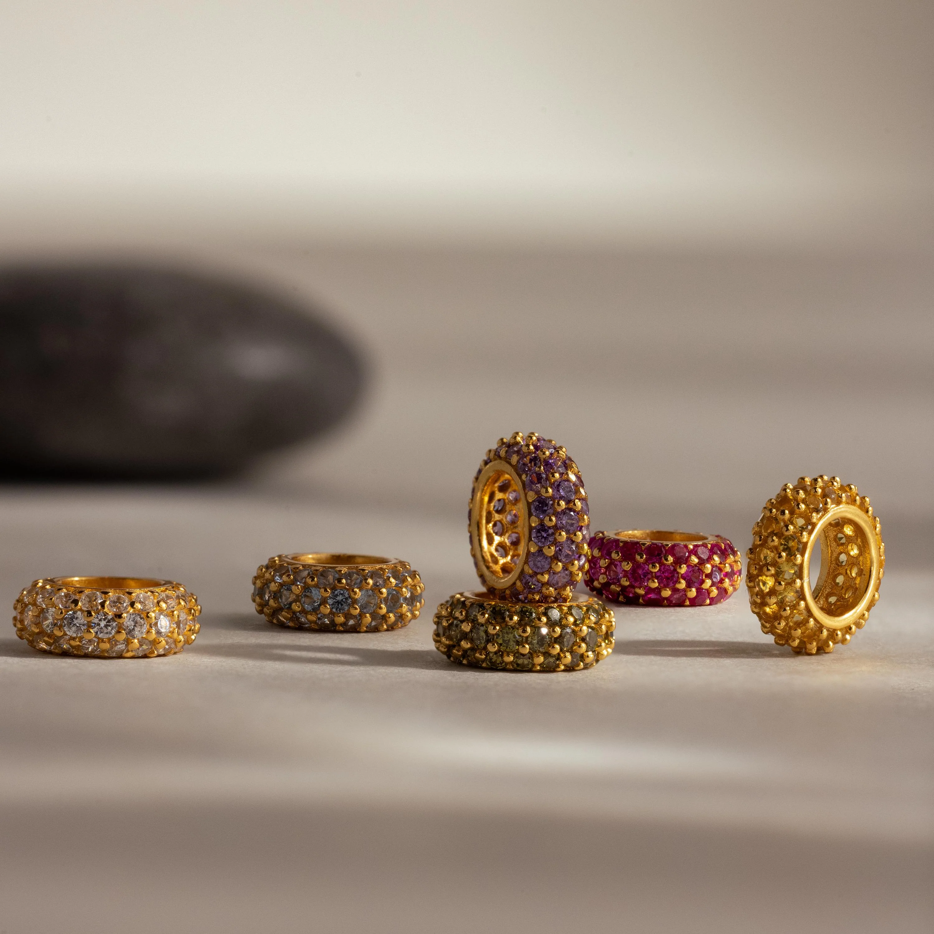 Pave Alexandrite Charm Spacer - Image 3