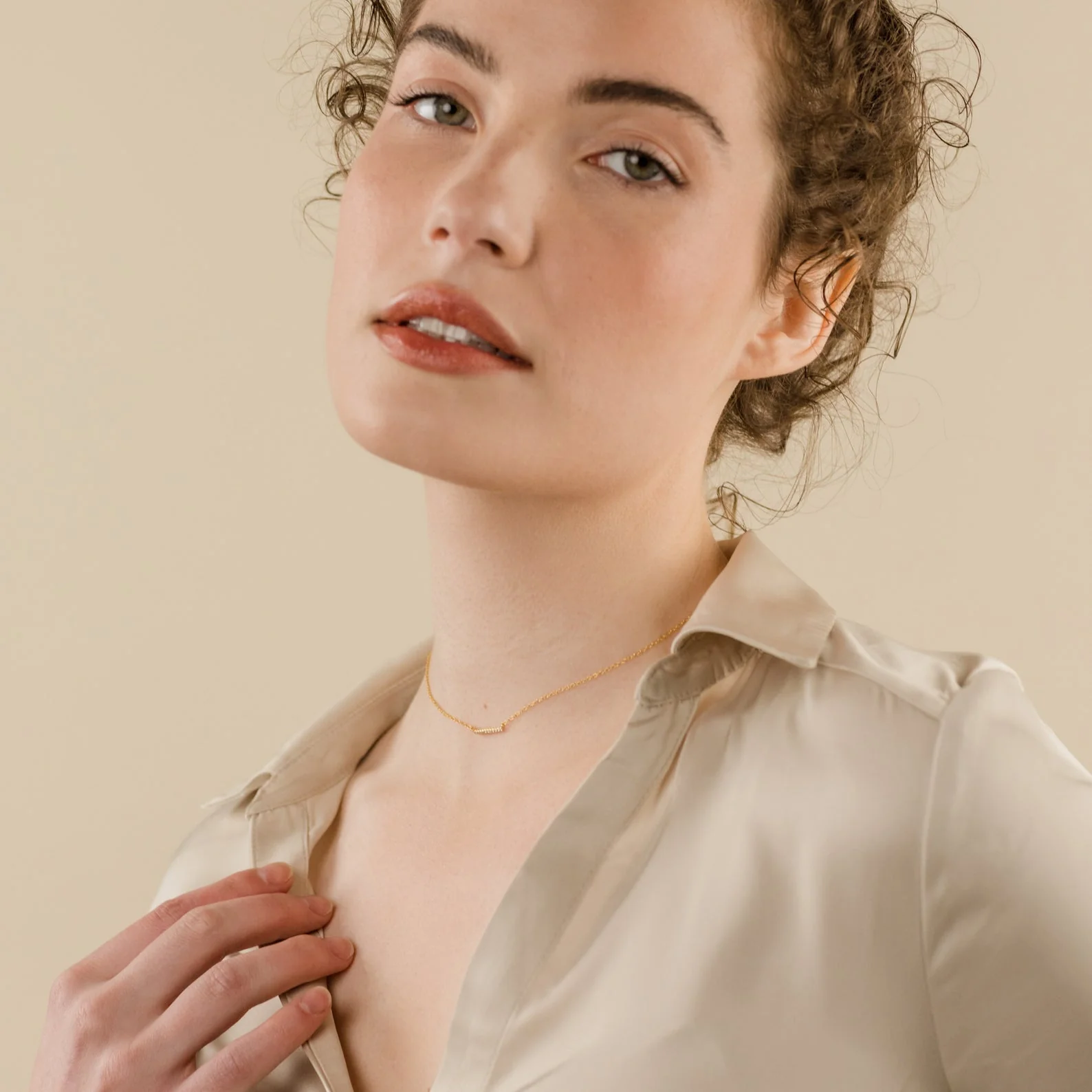Pave Bar Necklace - Image 5