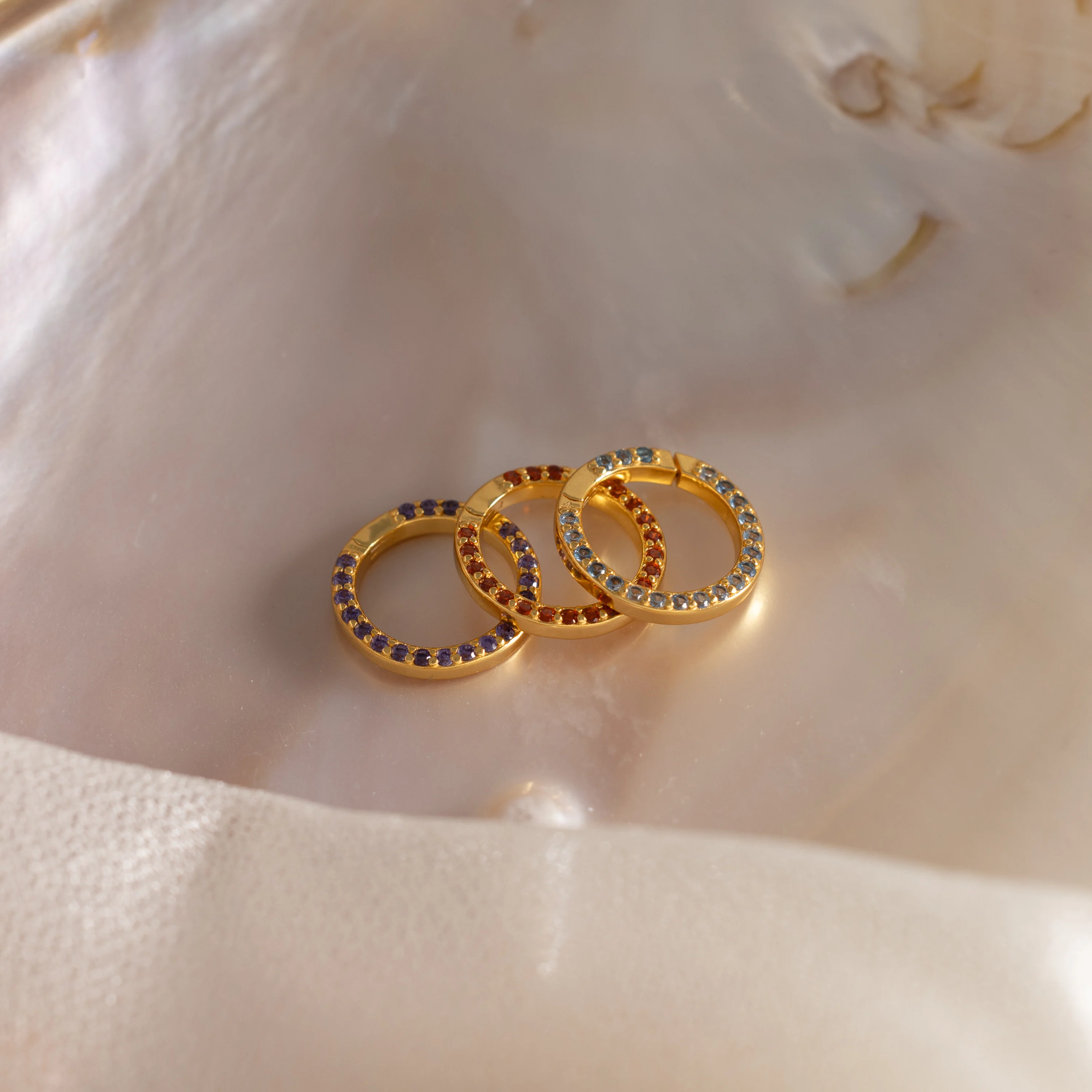 Pave Birthstone Charm Clip - Image 15