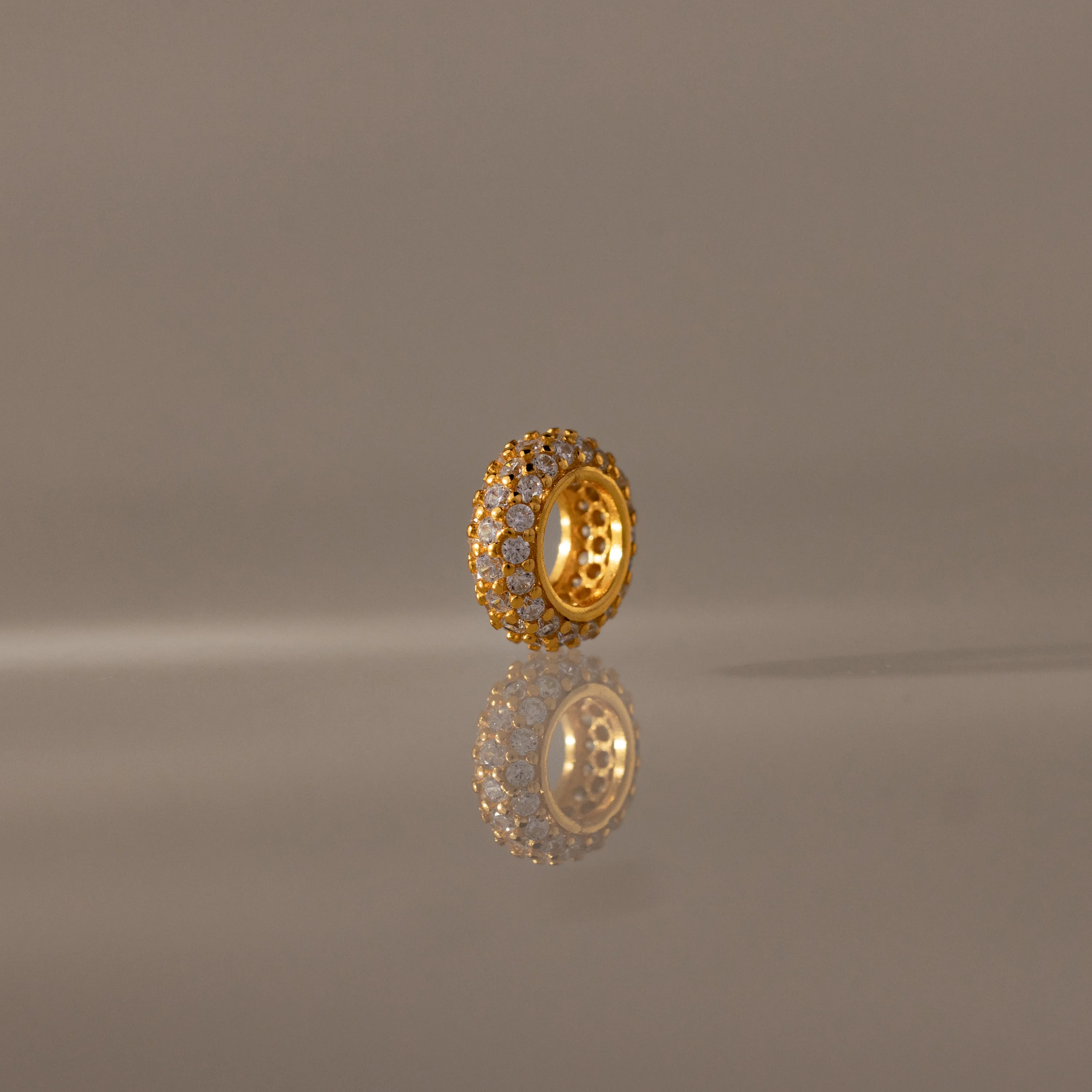 Pave Diamond Charm Spacer