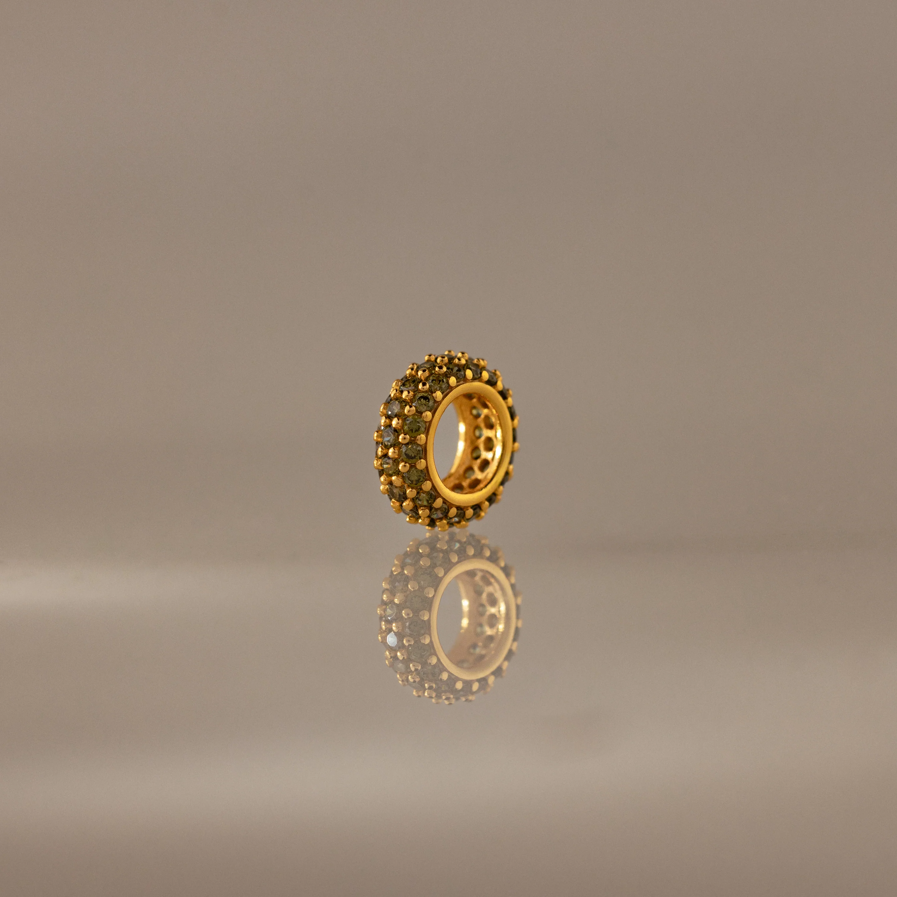 Pave Peridot Charm Spacer