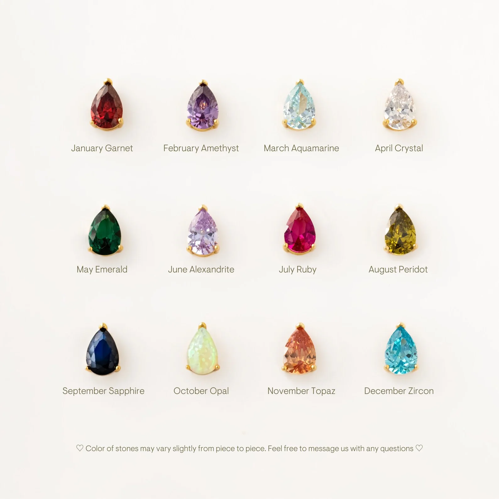 Pave Birthstone Drop Huggies - Image 9