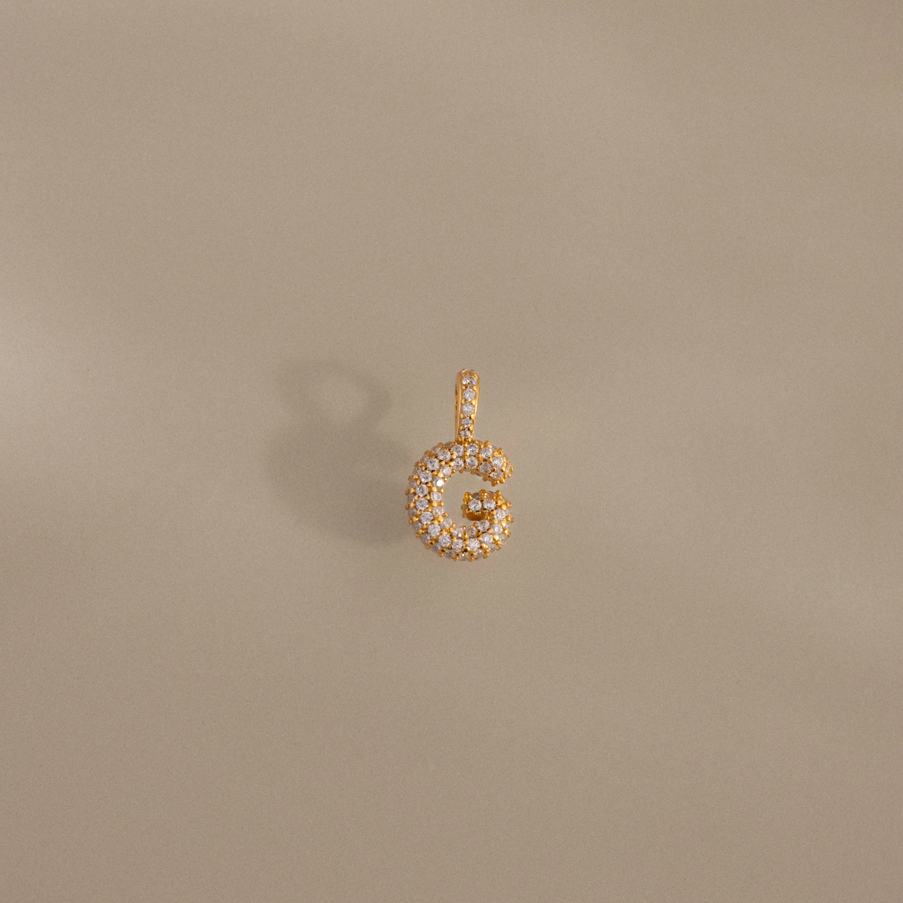 Pave Bubble Letter Charm - Image 14
