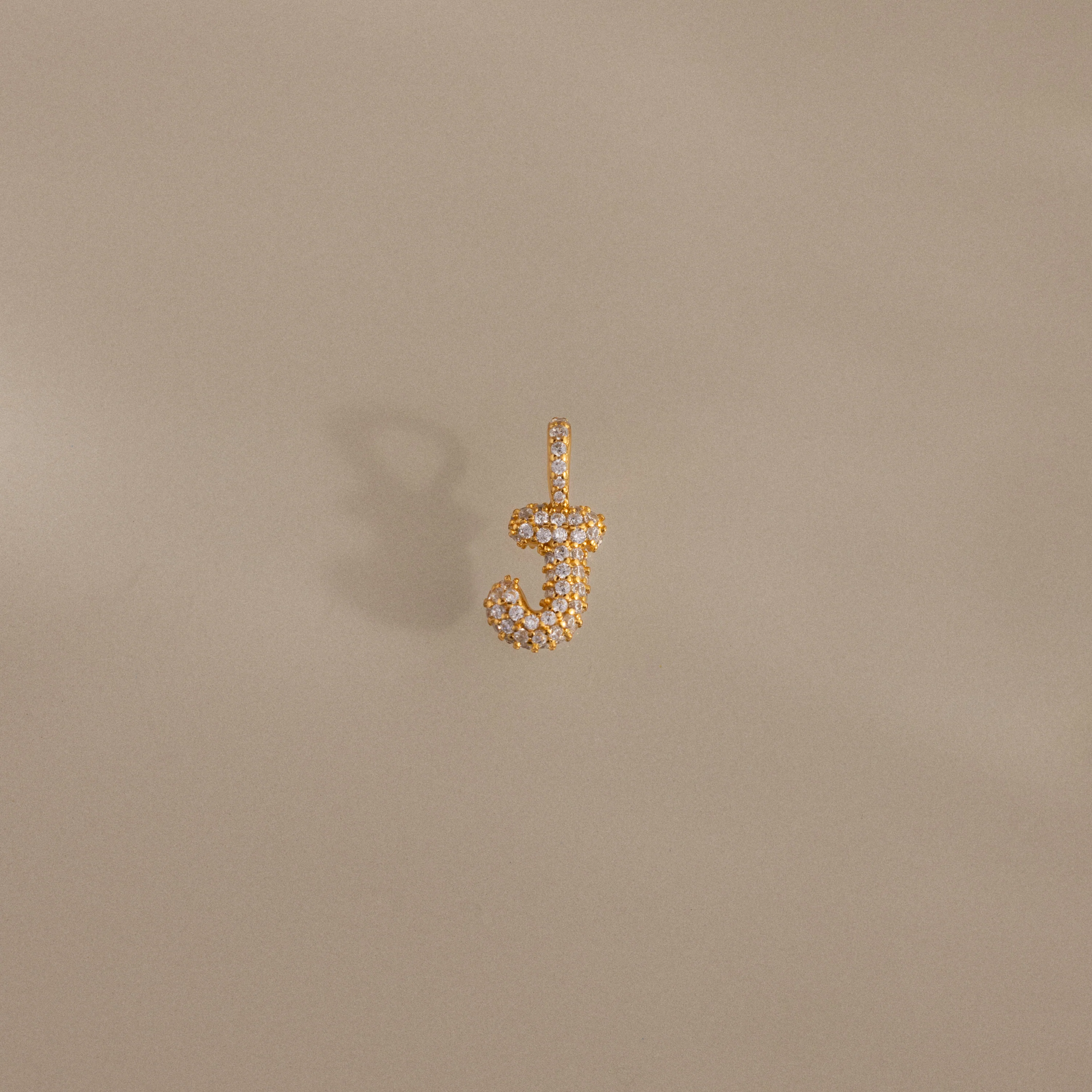 Pave Bubble Letter Charm - Image 17