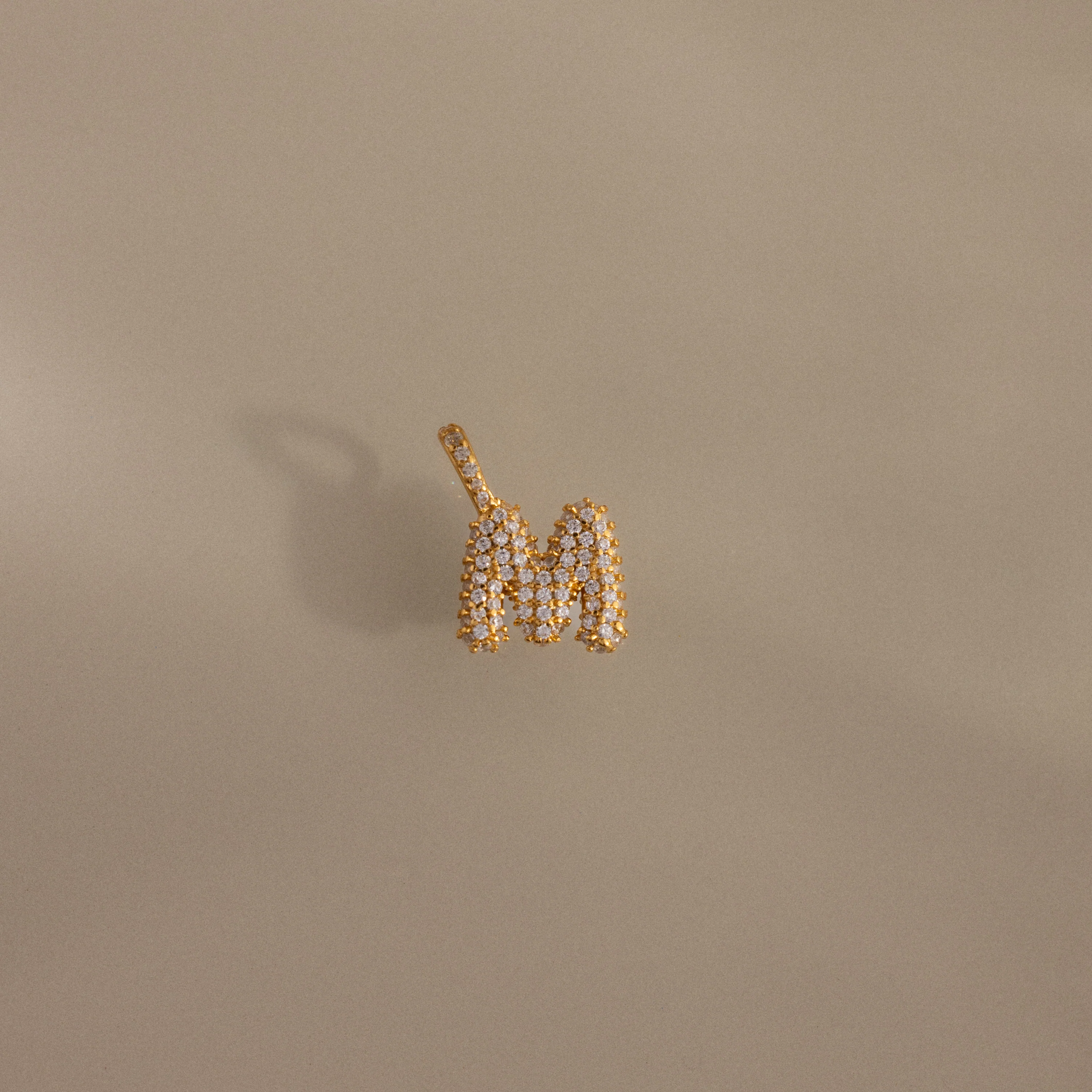 Pave Bubble Letter Charm - Image 20