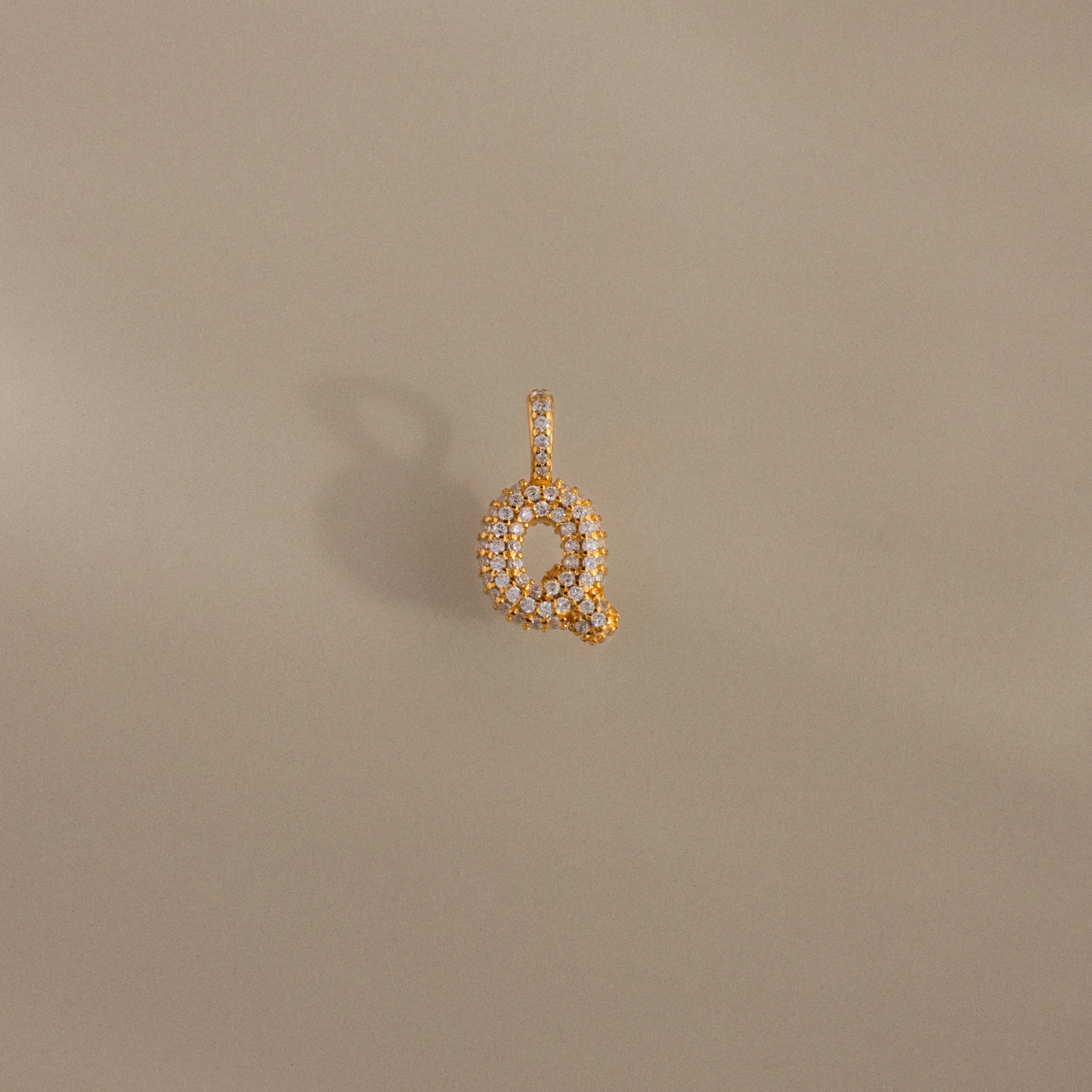Pave Bubble Letter Charm - Image 24
