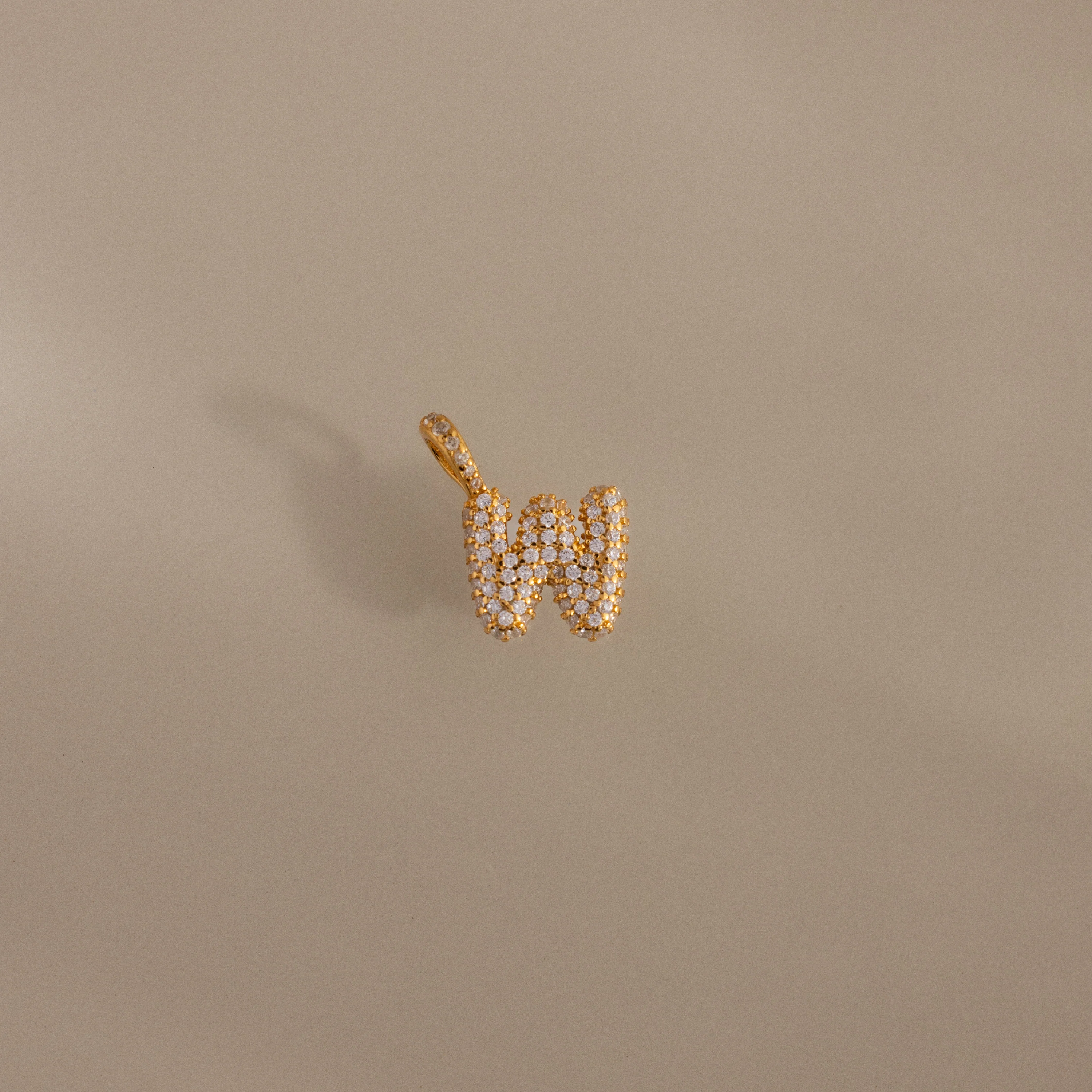 Pave Bubble Letter Charm - Image 30
