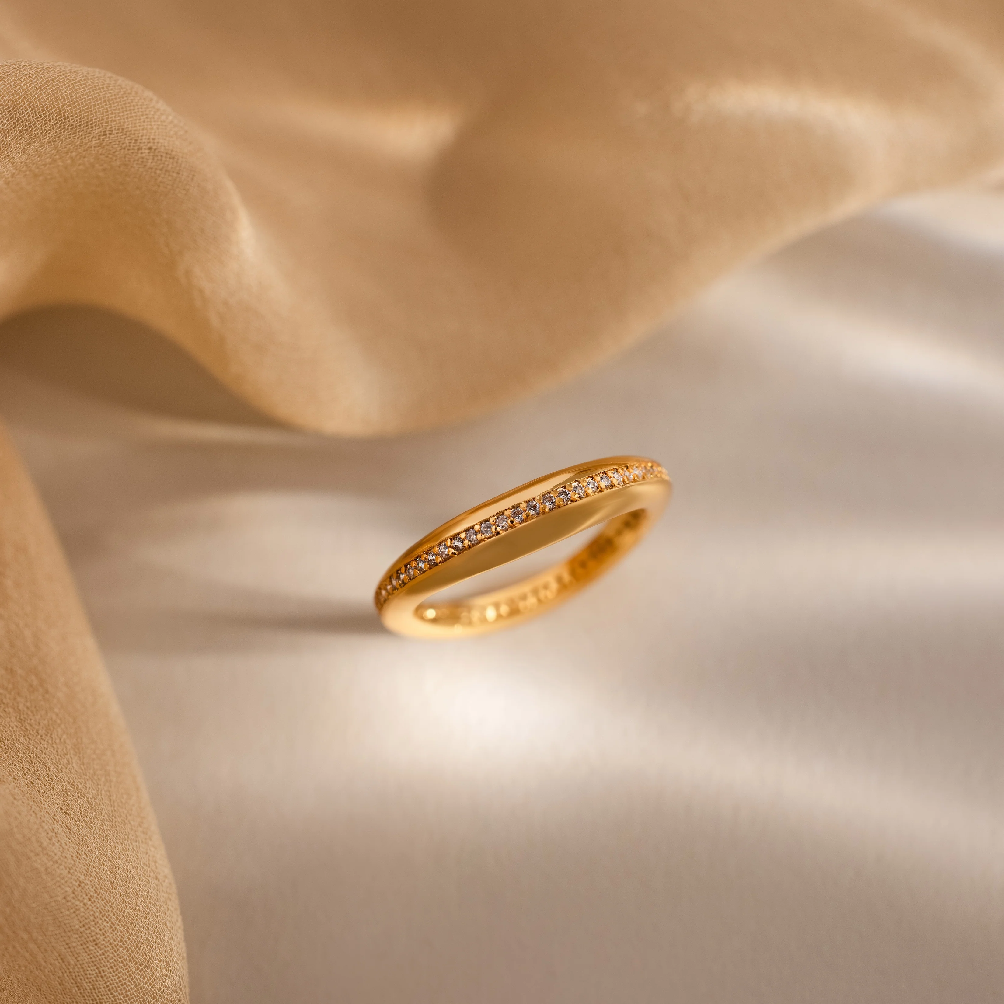 Pave Curve Dome Ring - Image 3