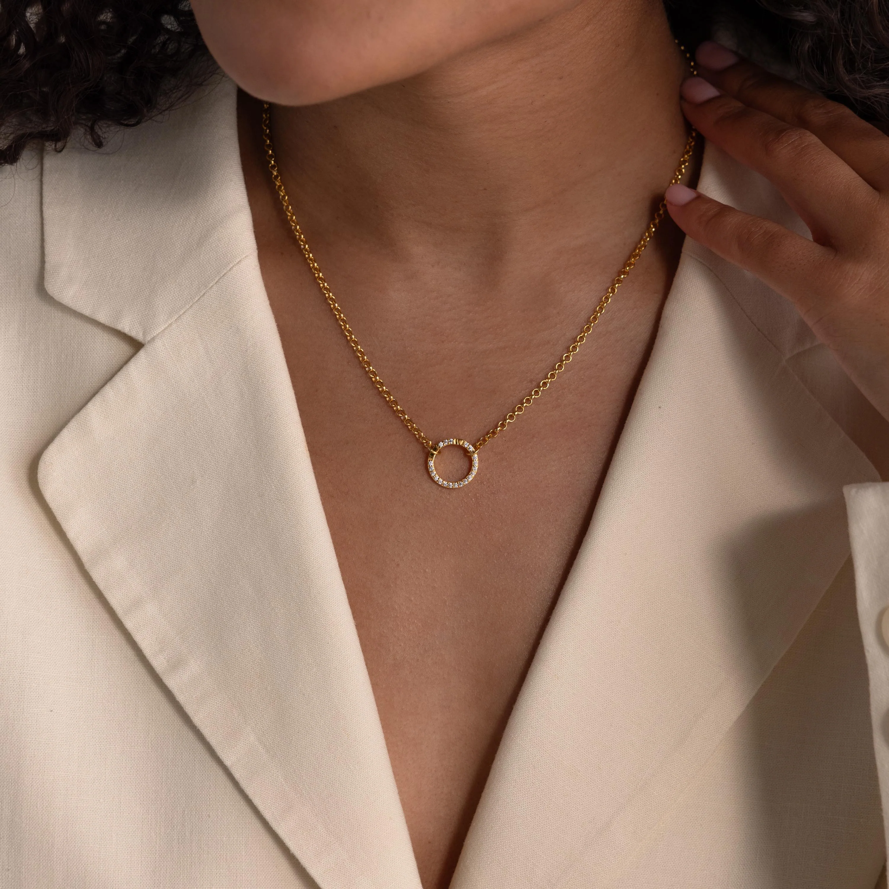 Pave Diamond Charm Clip - Image 2