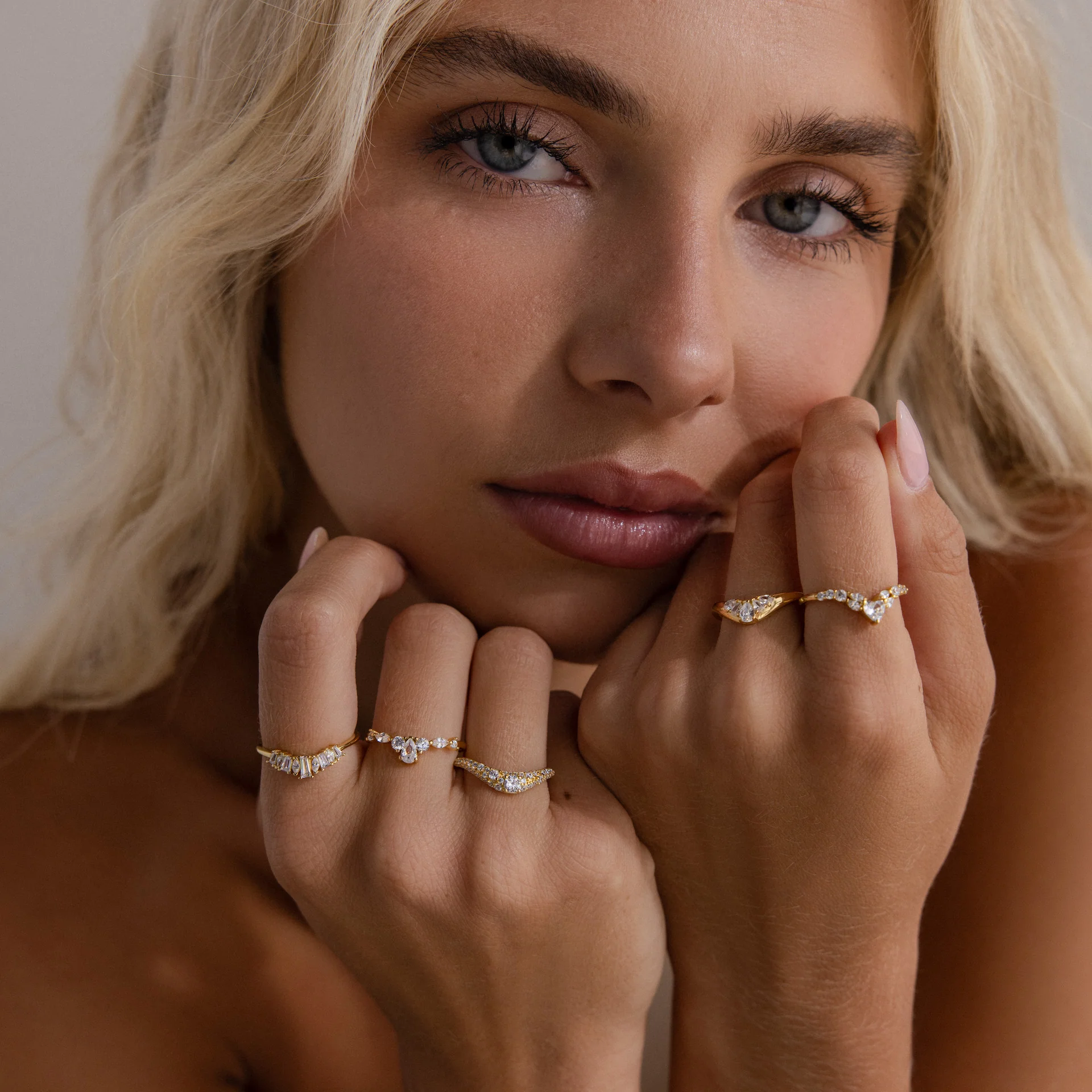 Pave Diamond Curve Ring - Image 8