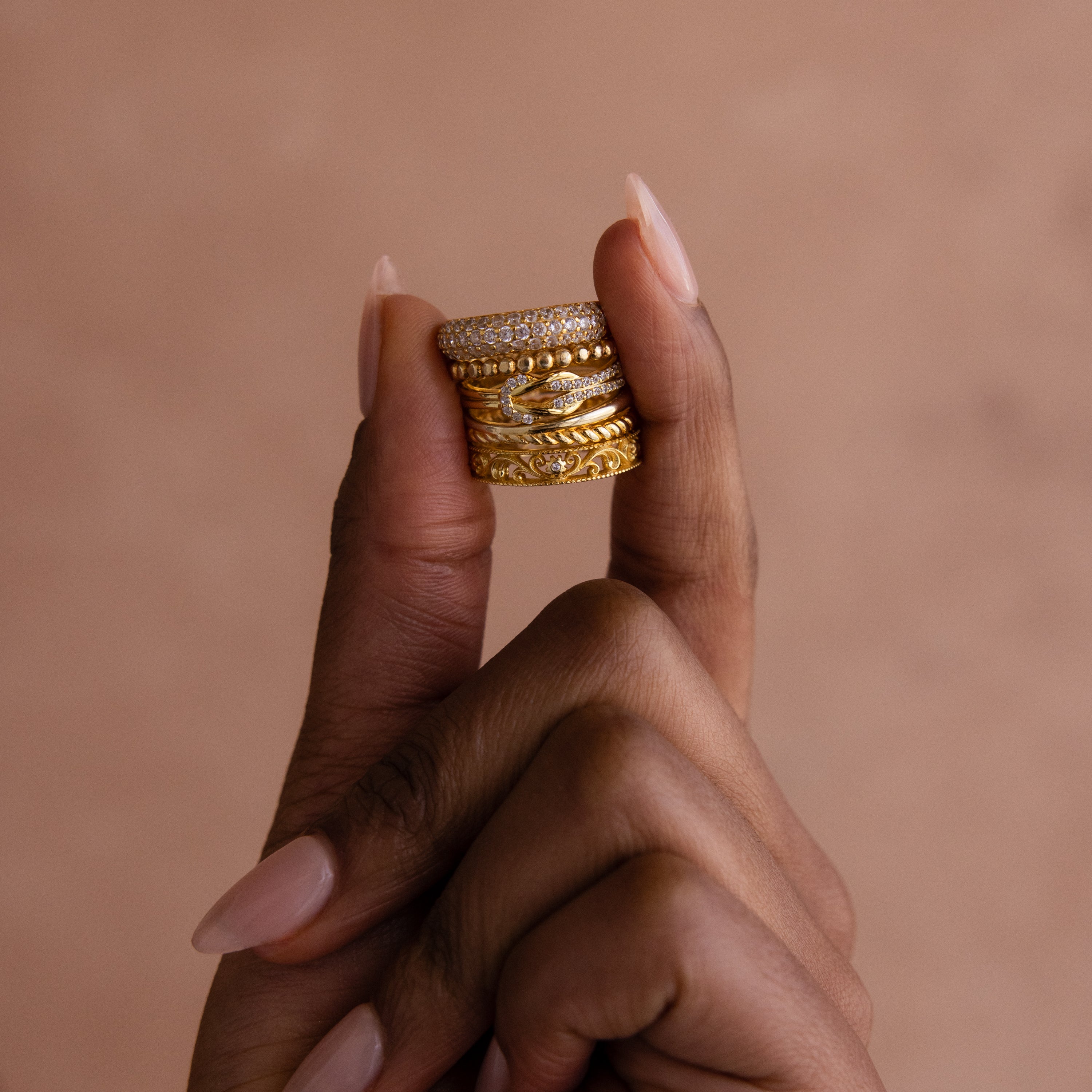 Pave Double Knot Ring - Image 3