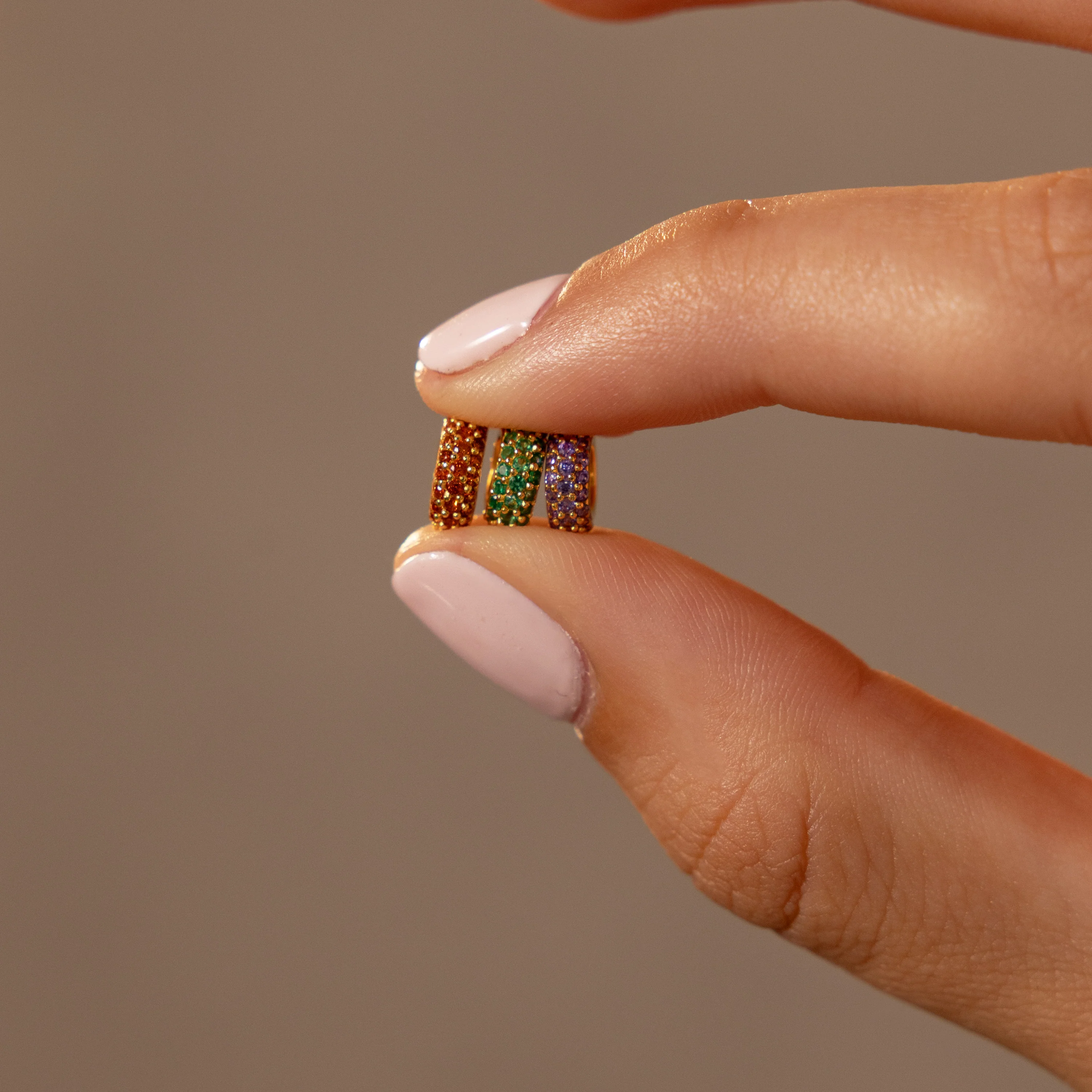 Pave Emerald Charm Spacer - Image 3