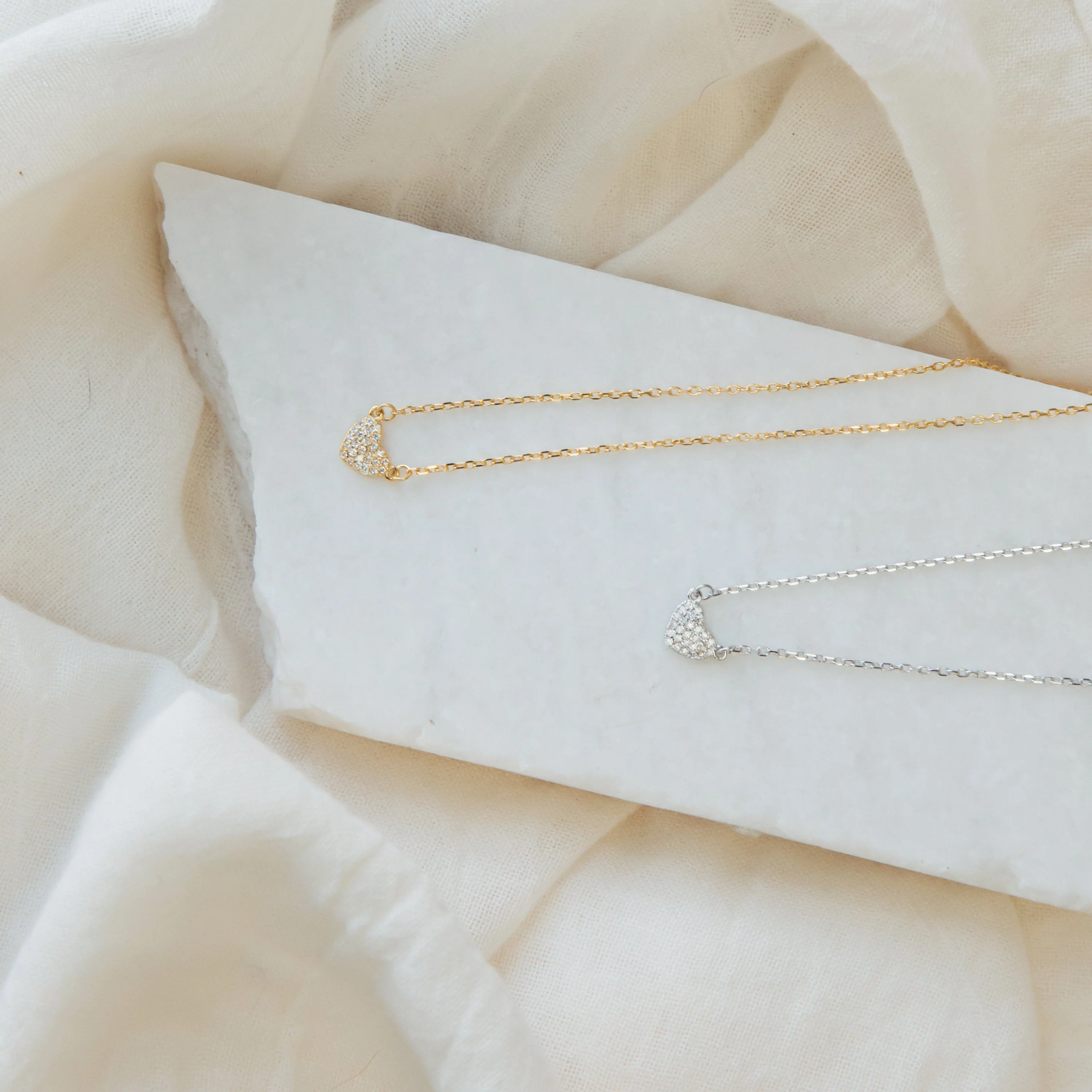 Pave Heart Necklace - Image 4