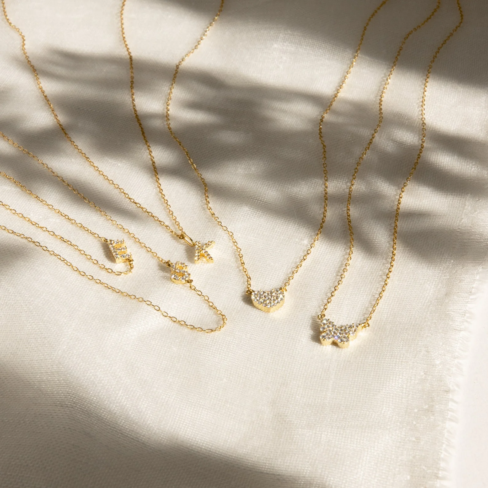Pave Initial Necklace - Image 8
