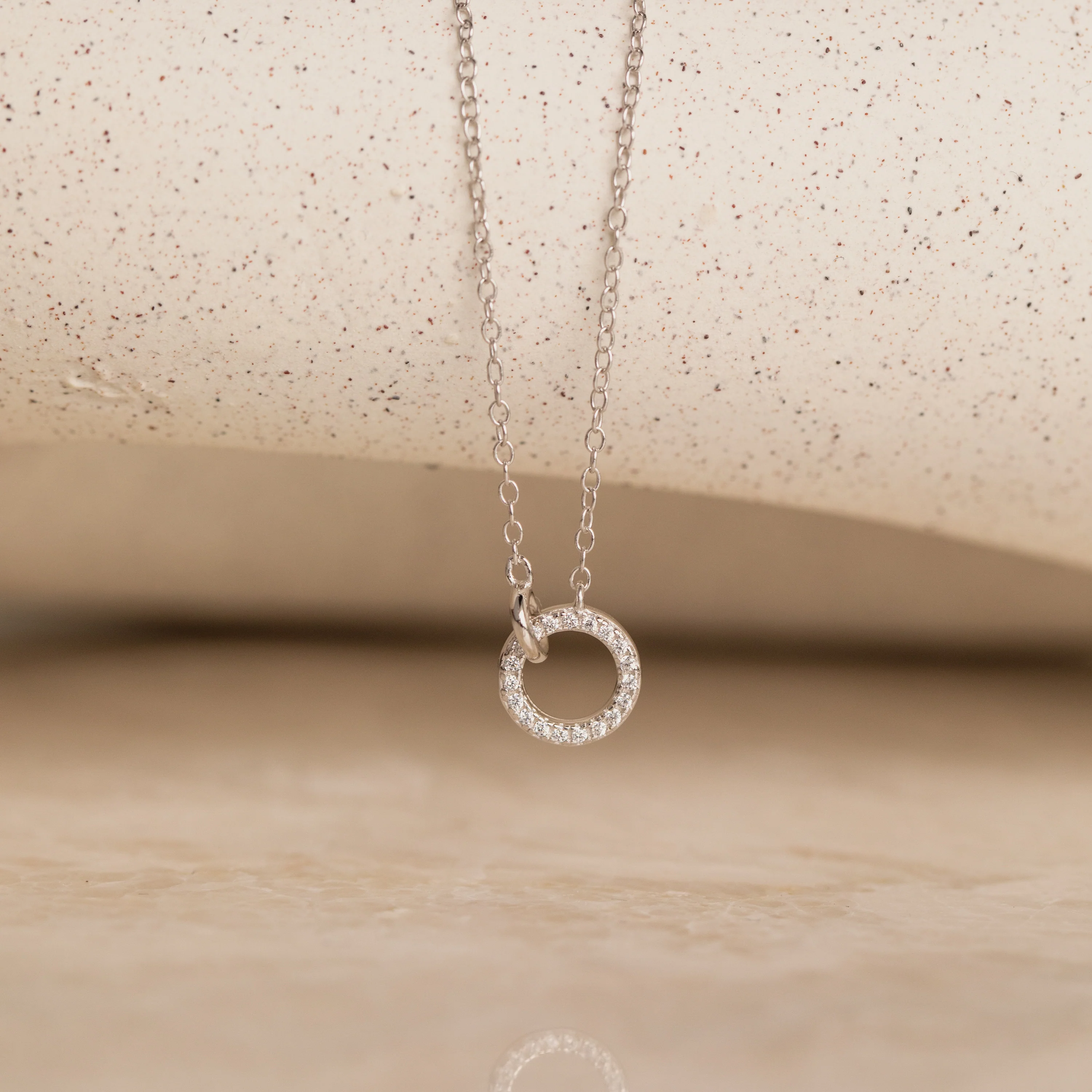 Pave Interlocking Necklace - Image 2