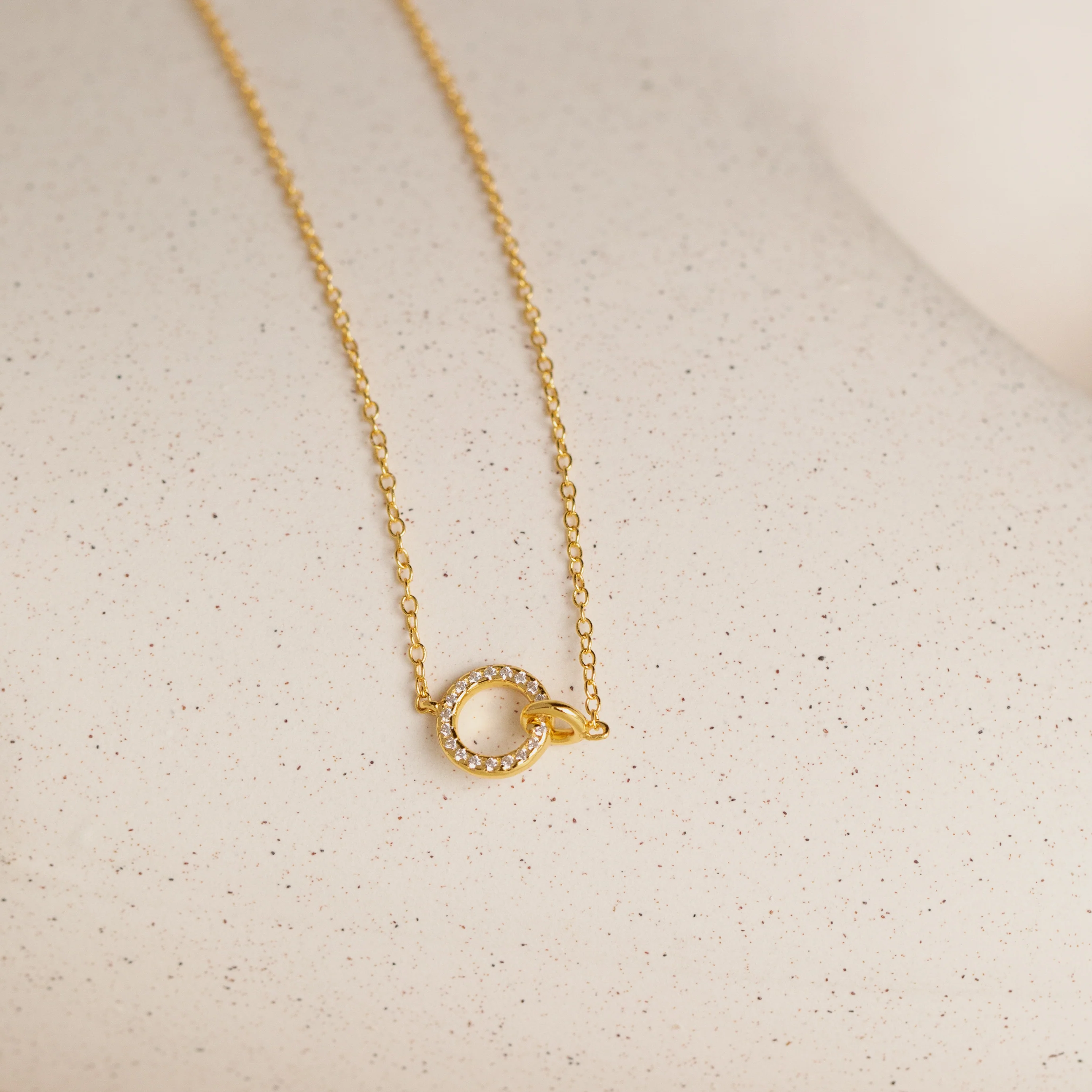 Pave Interlocking Necklace - Image 3