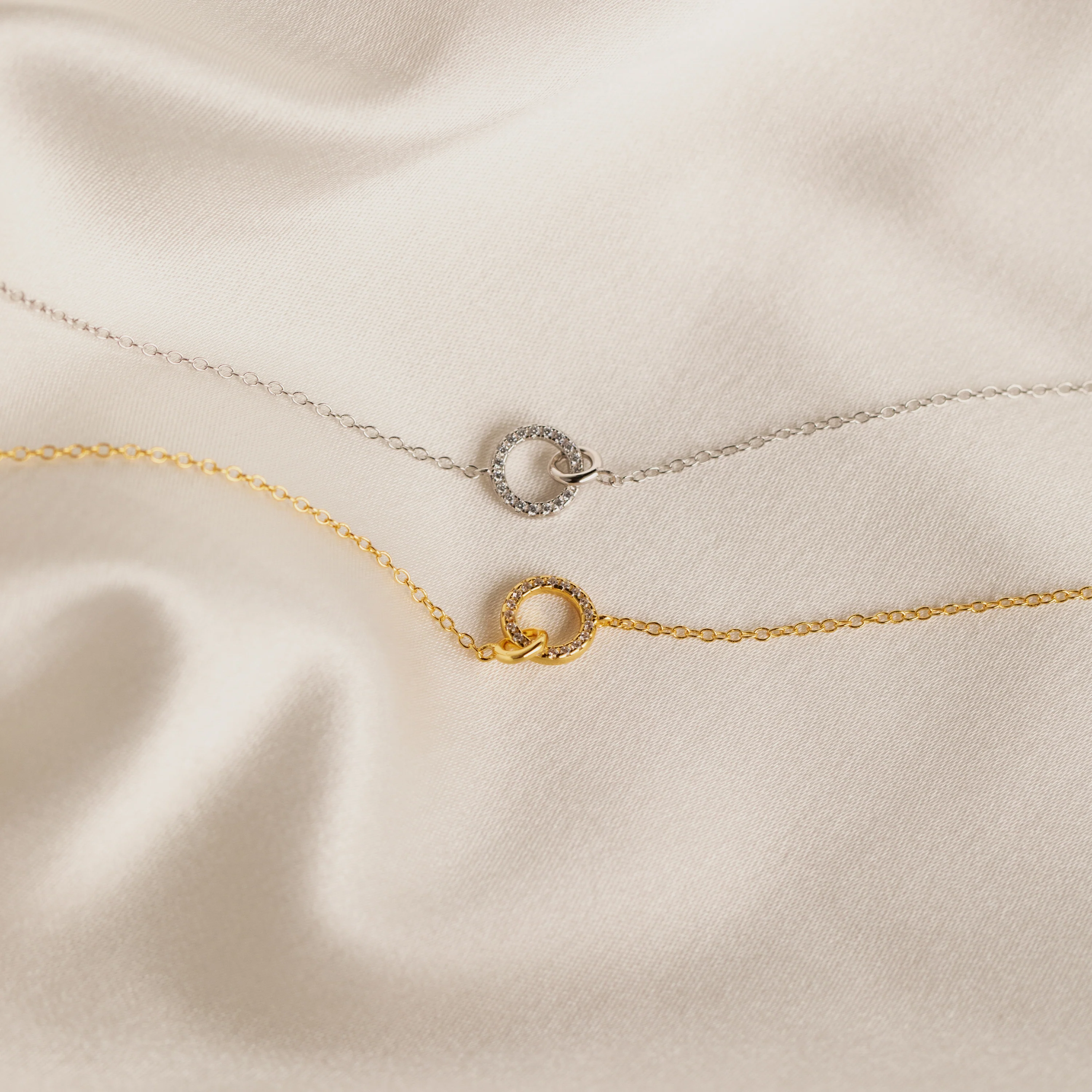 Pave Interlocking Necklace - Image 7