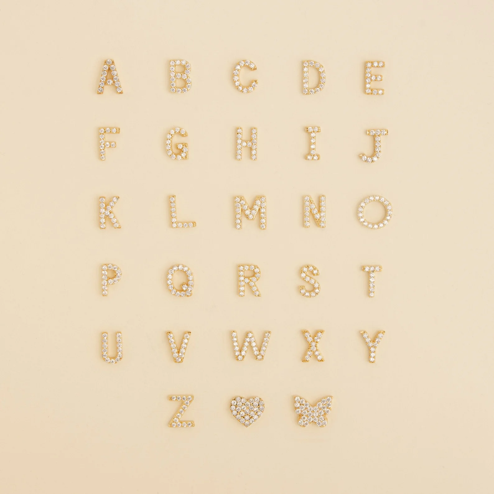 Pave Letter Studs - Image 5