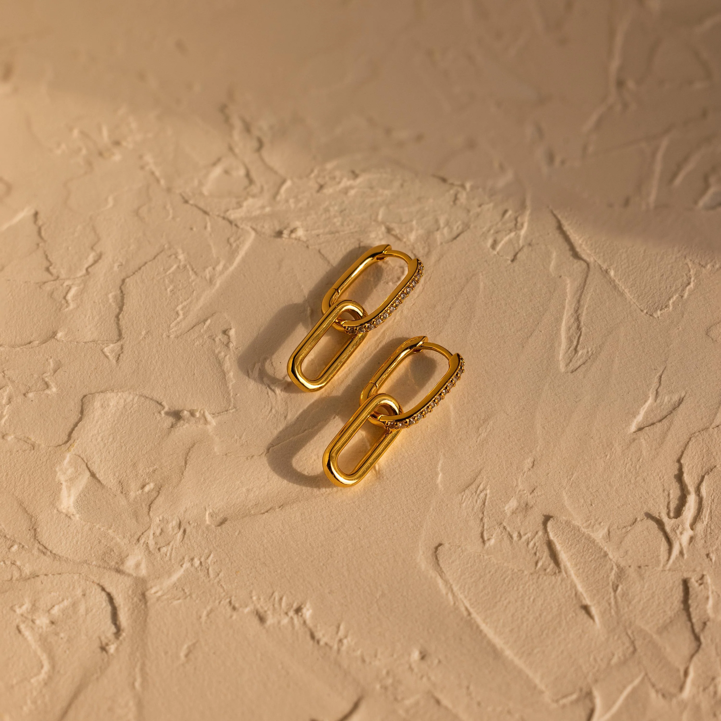 Pave Link Drop Earrings - Image 7