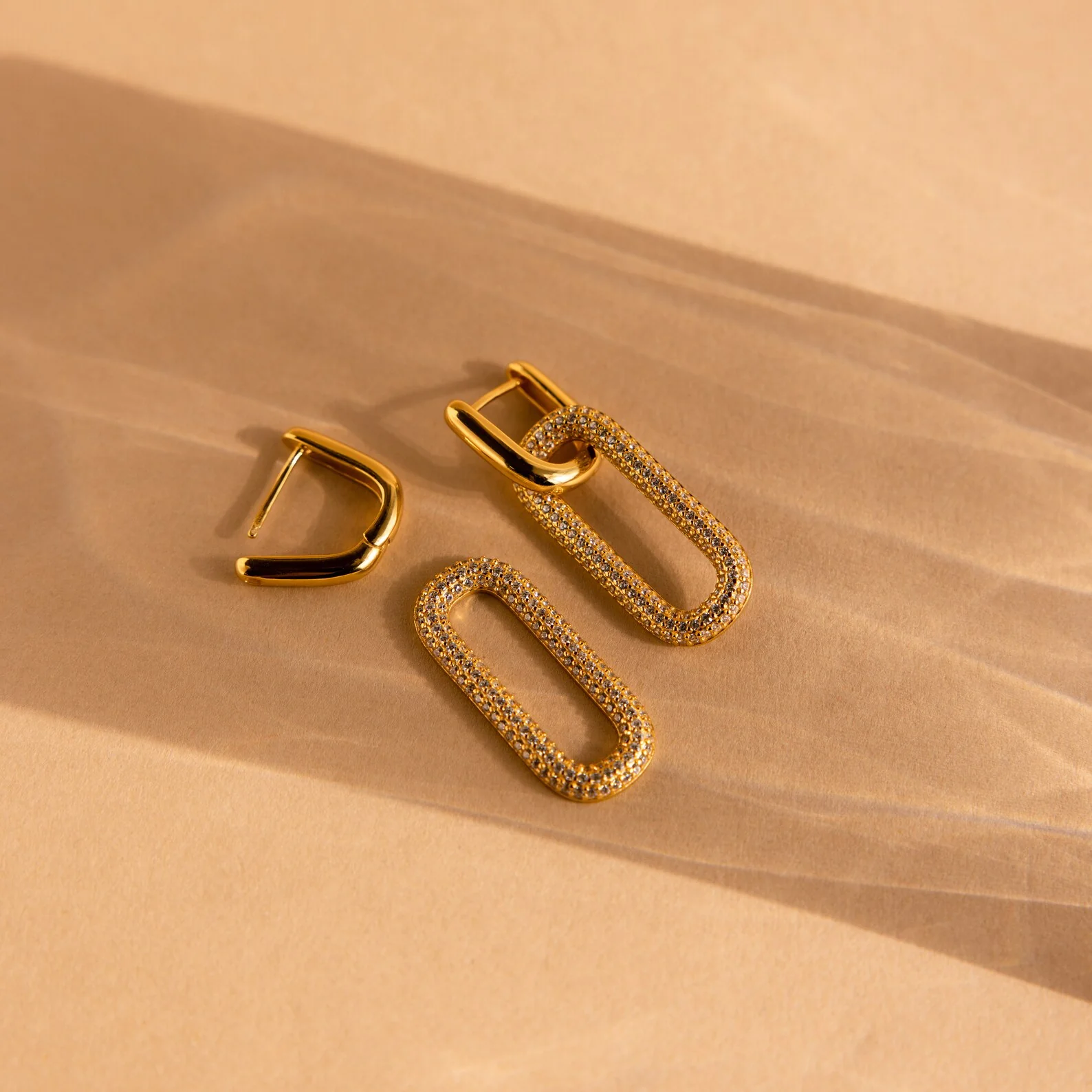 Pave Link Hoops - Image 5