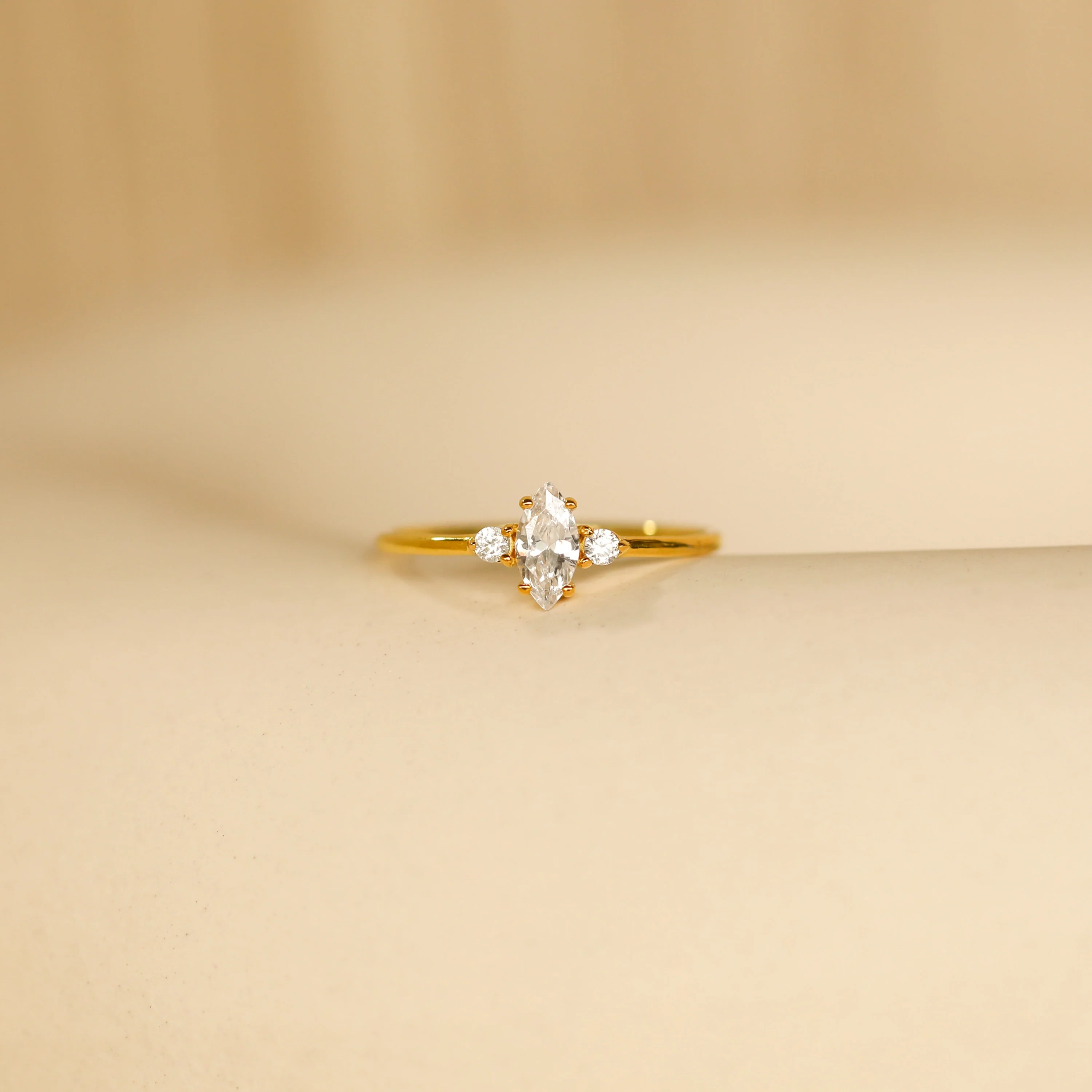 Pave Marquise Birthstone Ring - Image 6