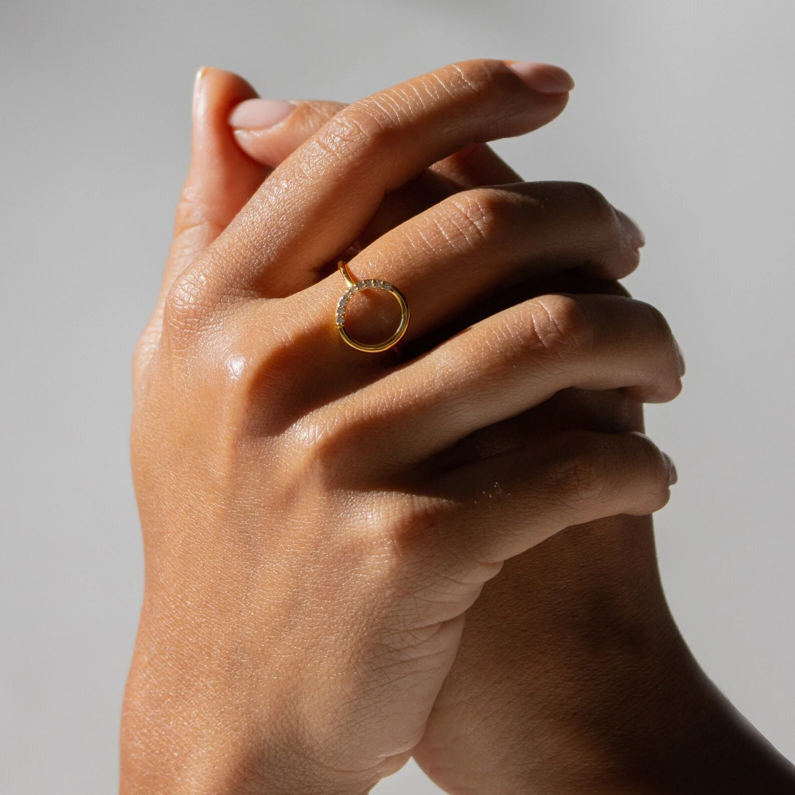 Pave Open Circle Ring - Image 7