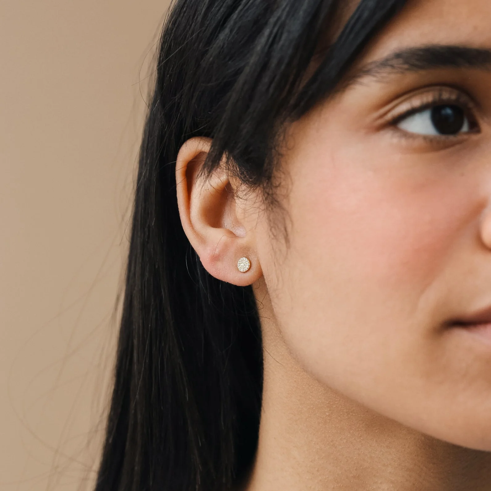 Pave Round Studs - Image 5