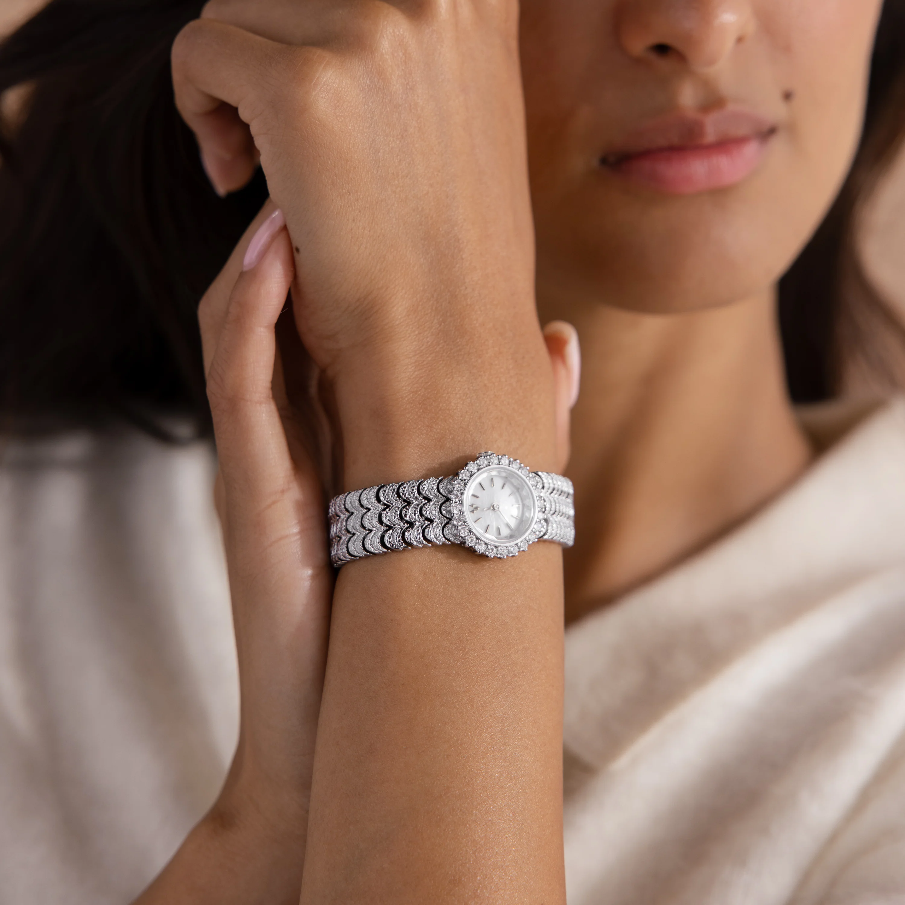 Pave Scalloped Timepiece - Image 5