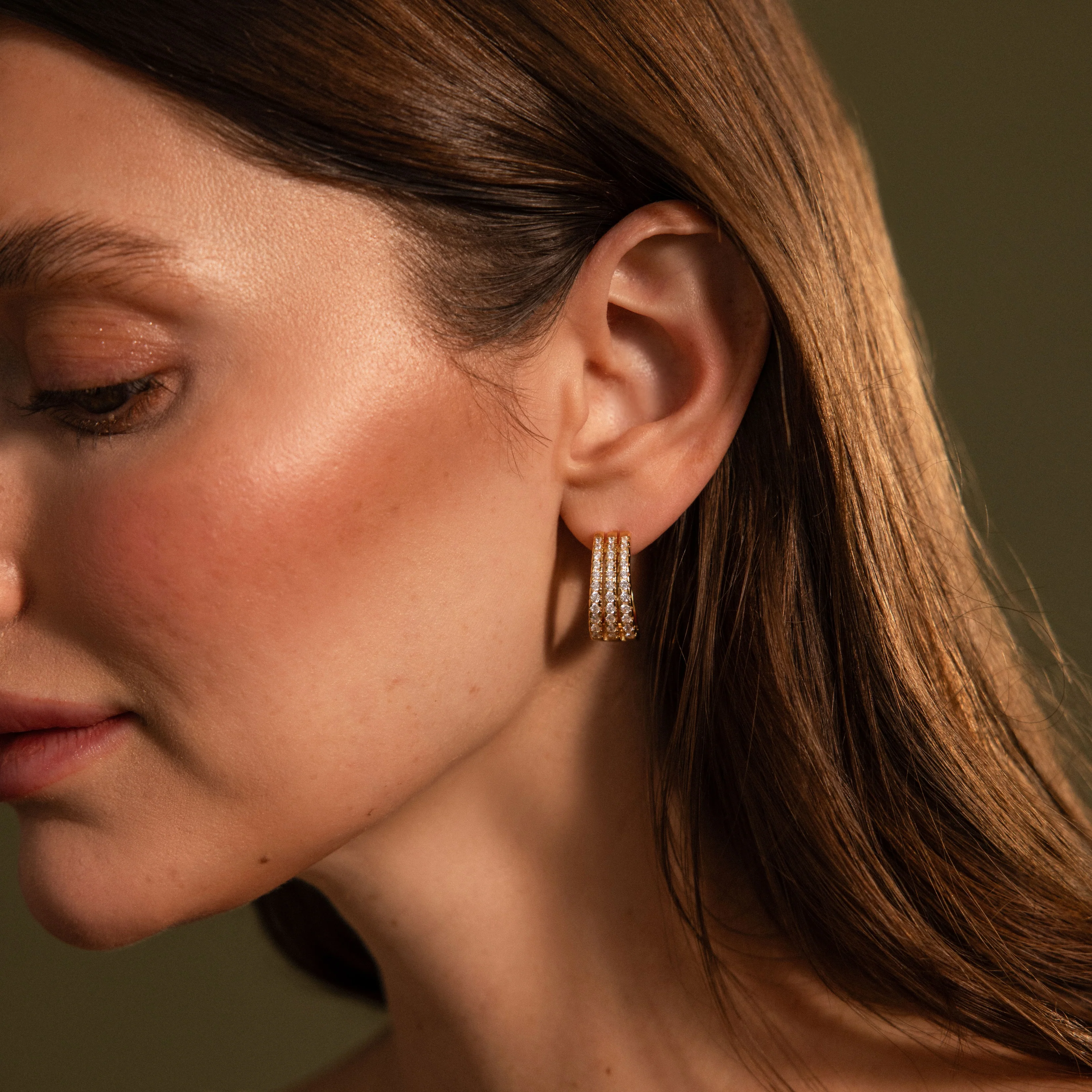 Pave Trio Hoops - Image 5
