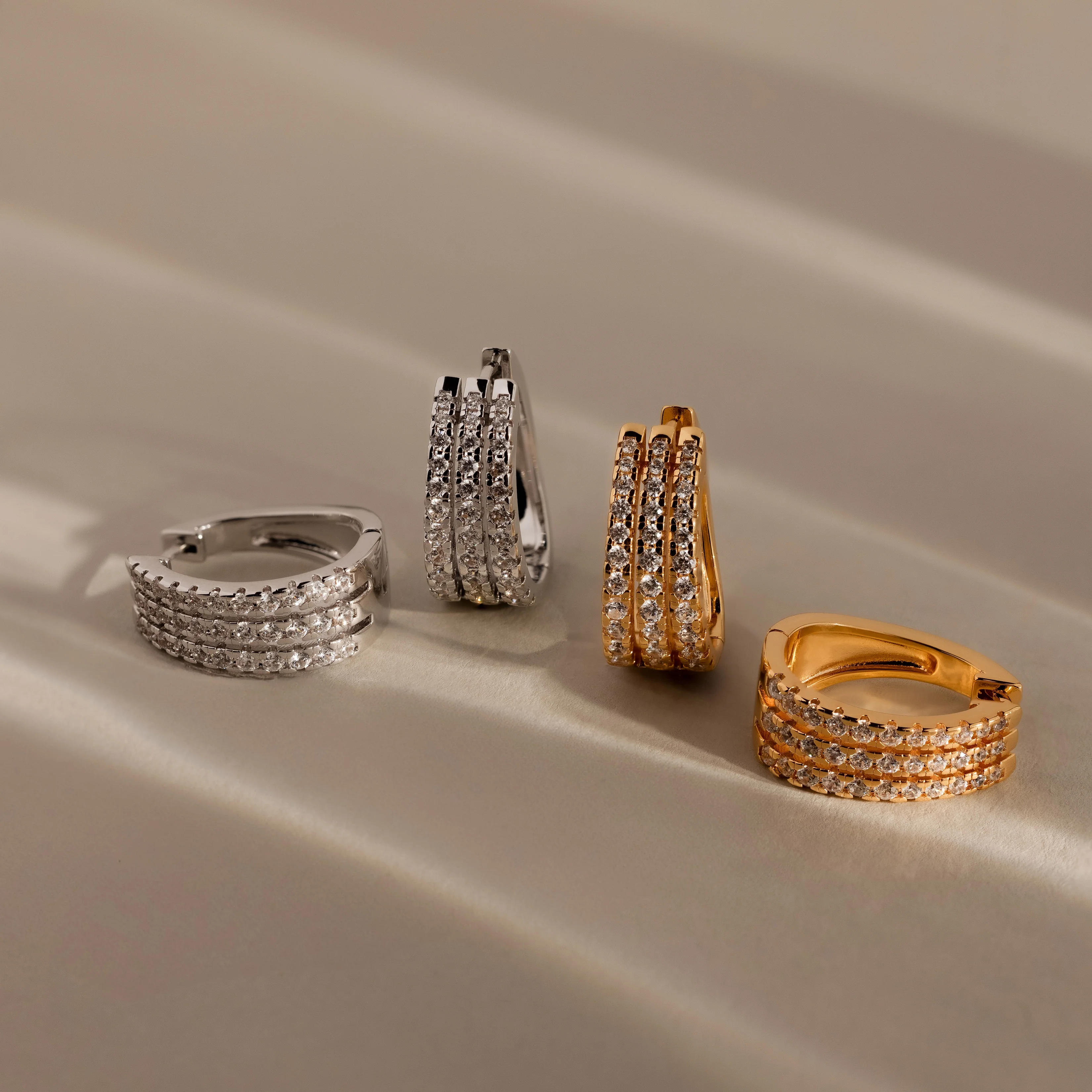 Pave Trio Hoops - Image 6