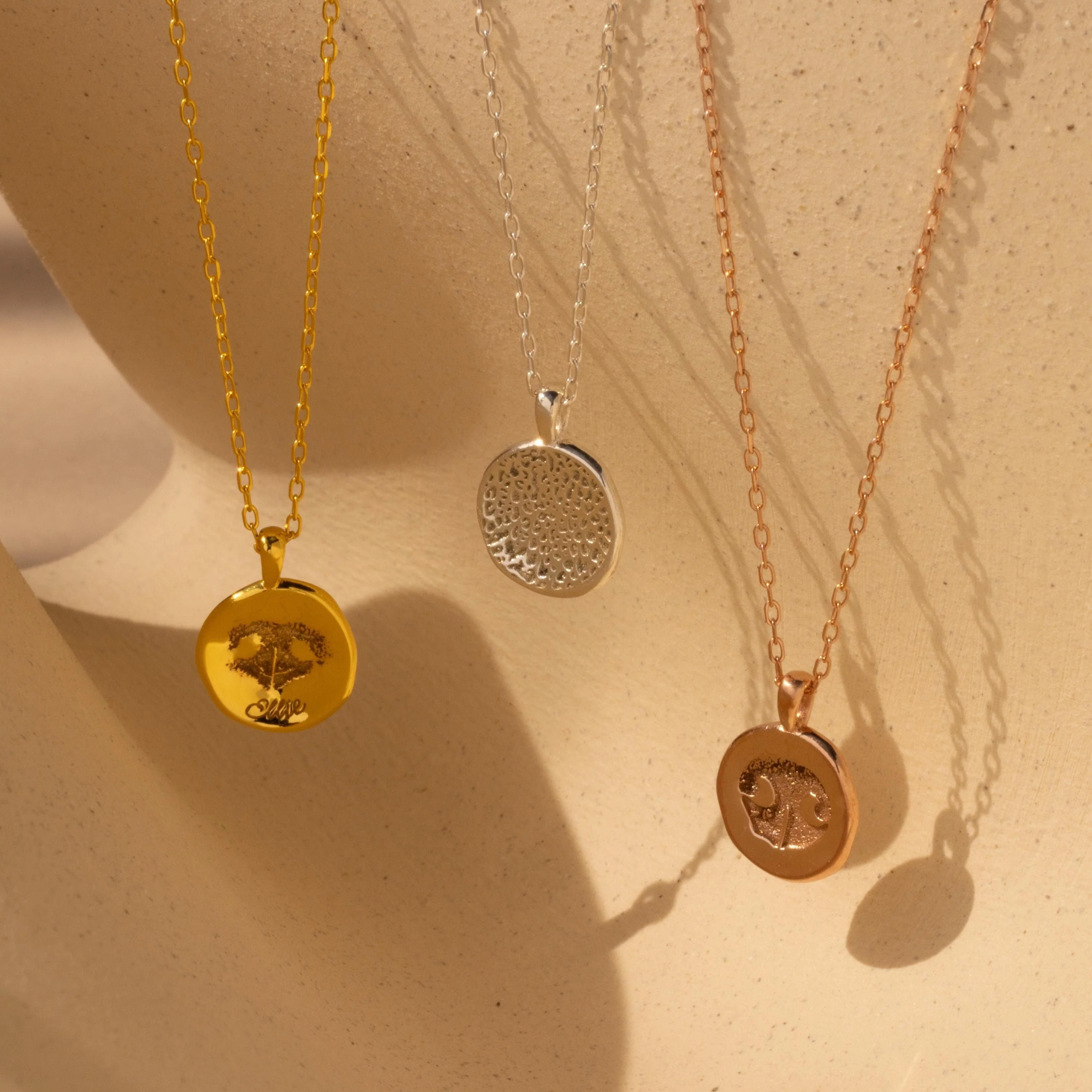 Paw Print Coin Necklace - Image 3