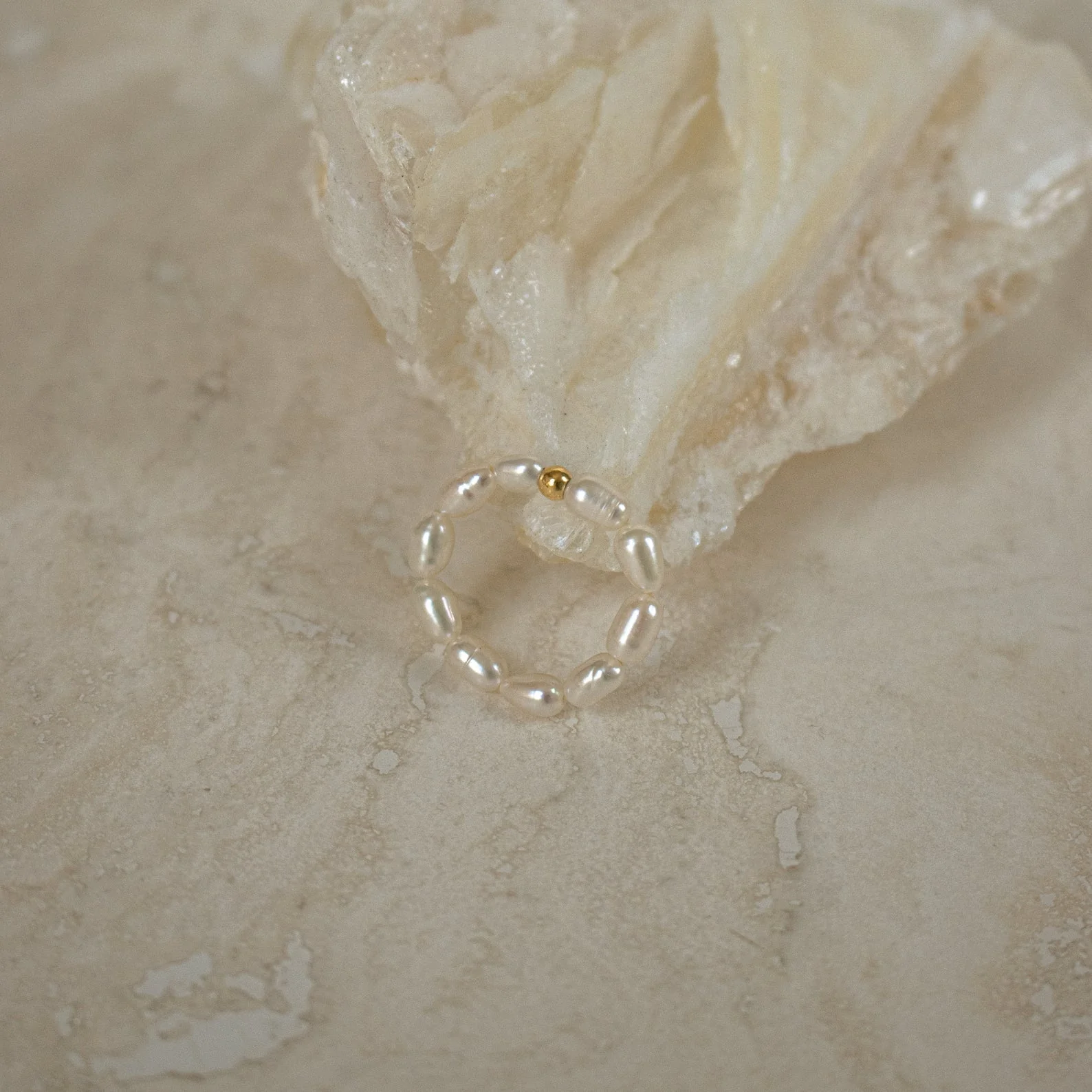 Pearl Beaded Ring - Image 4