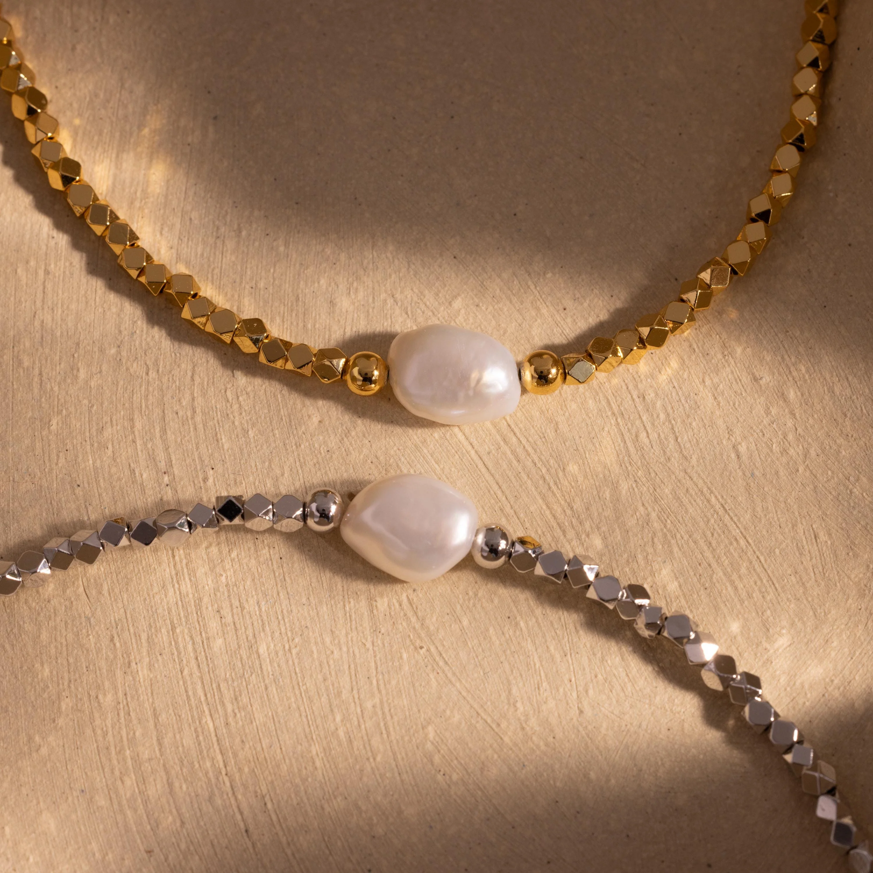 Pearl Charm Beaded Bracelet - Image 3