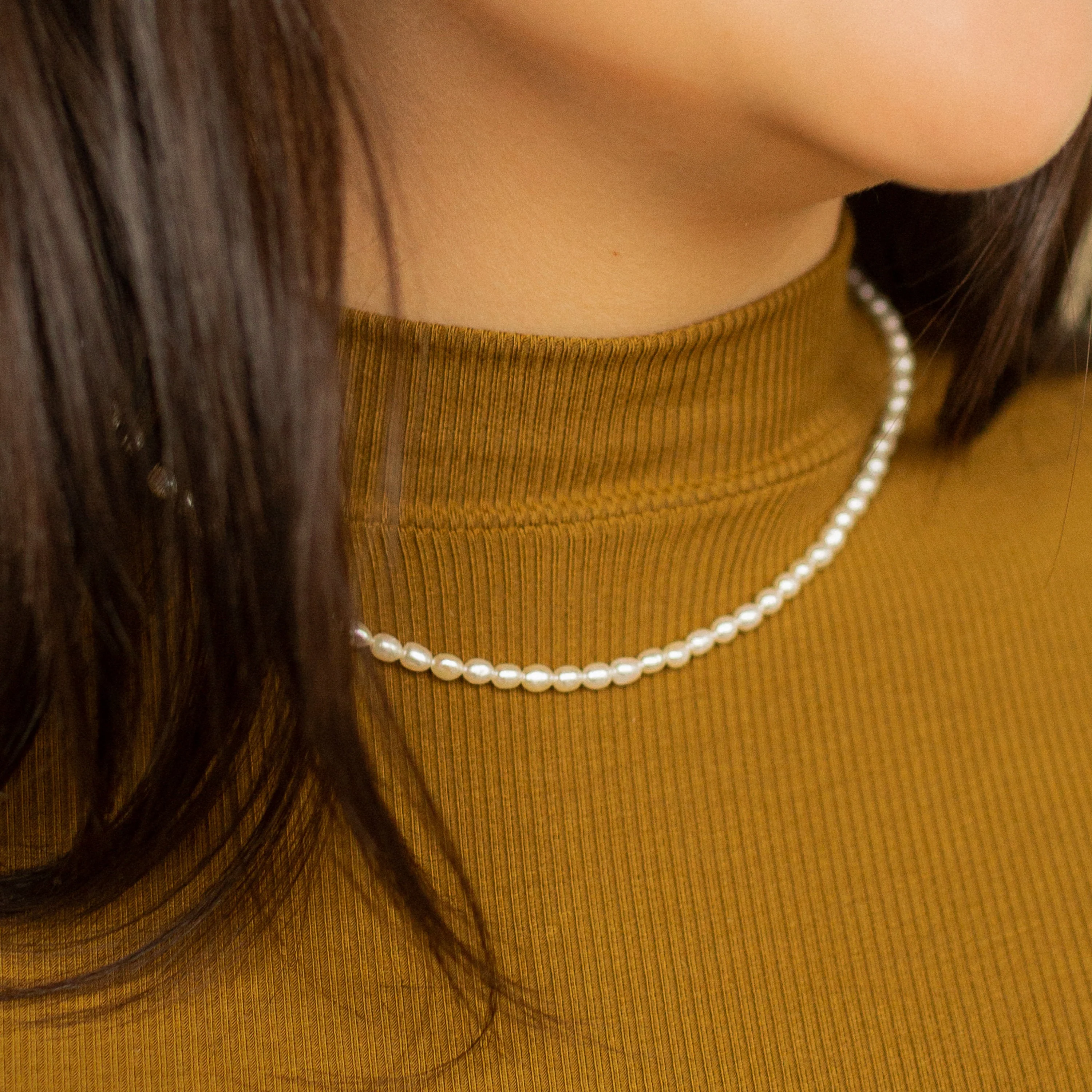 Pearl Choker Necklace - Image 2